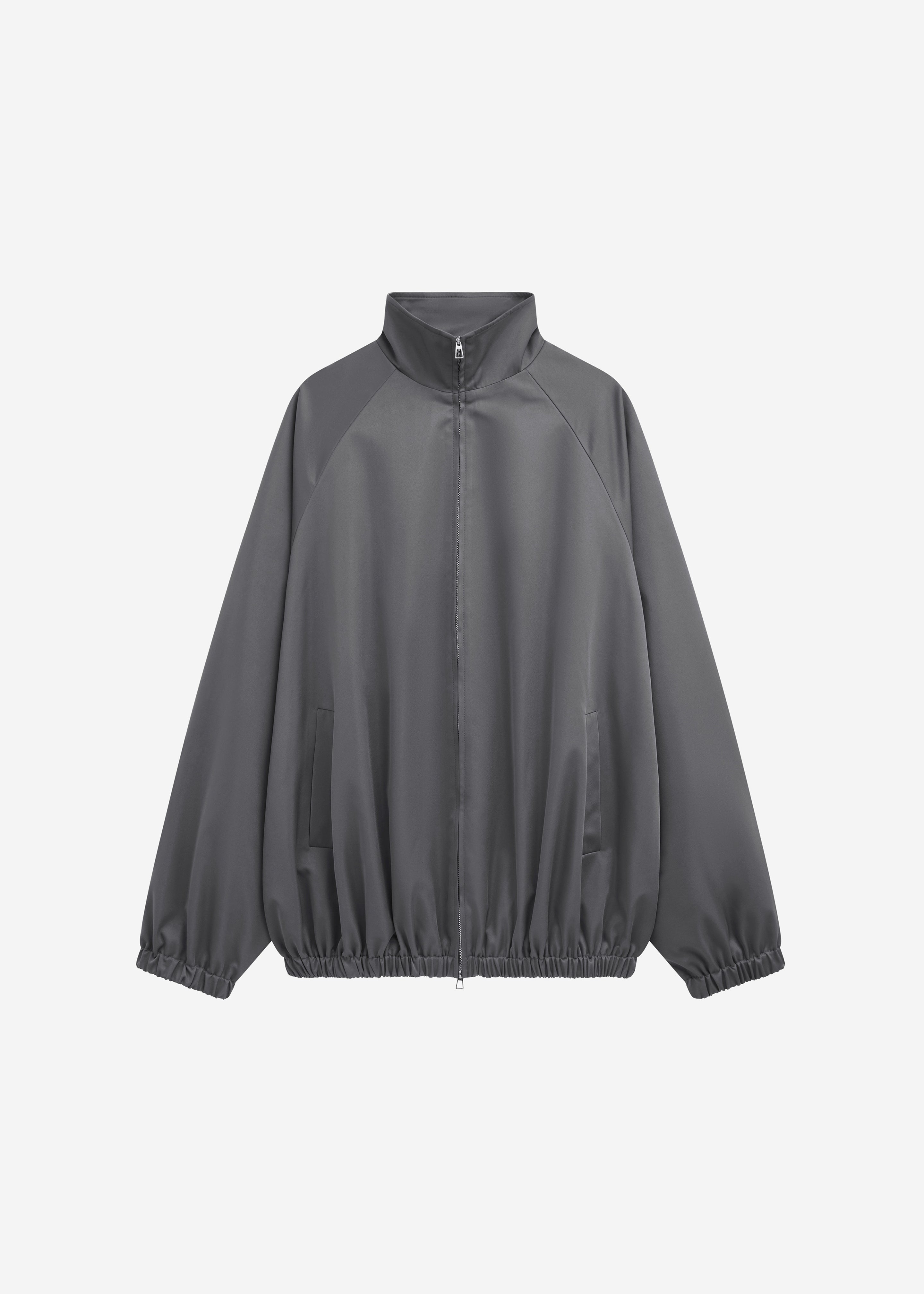 Baxter Lustrous Track Jacket - Grey - 9