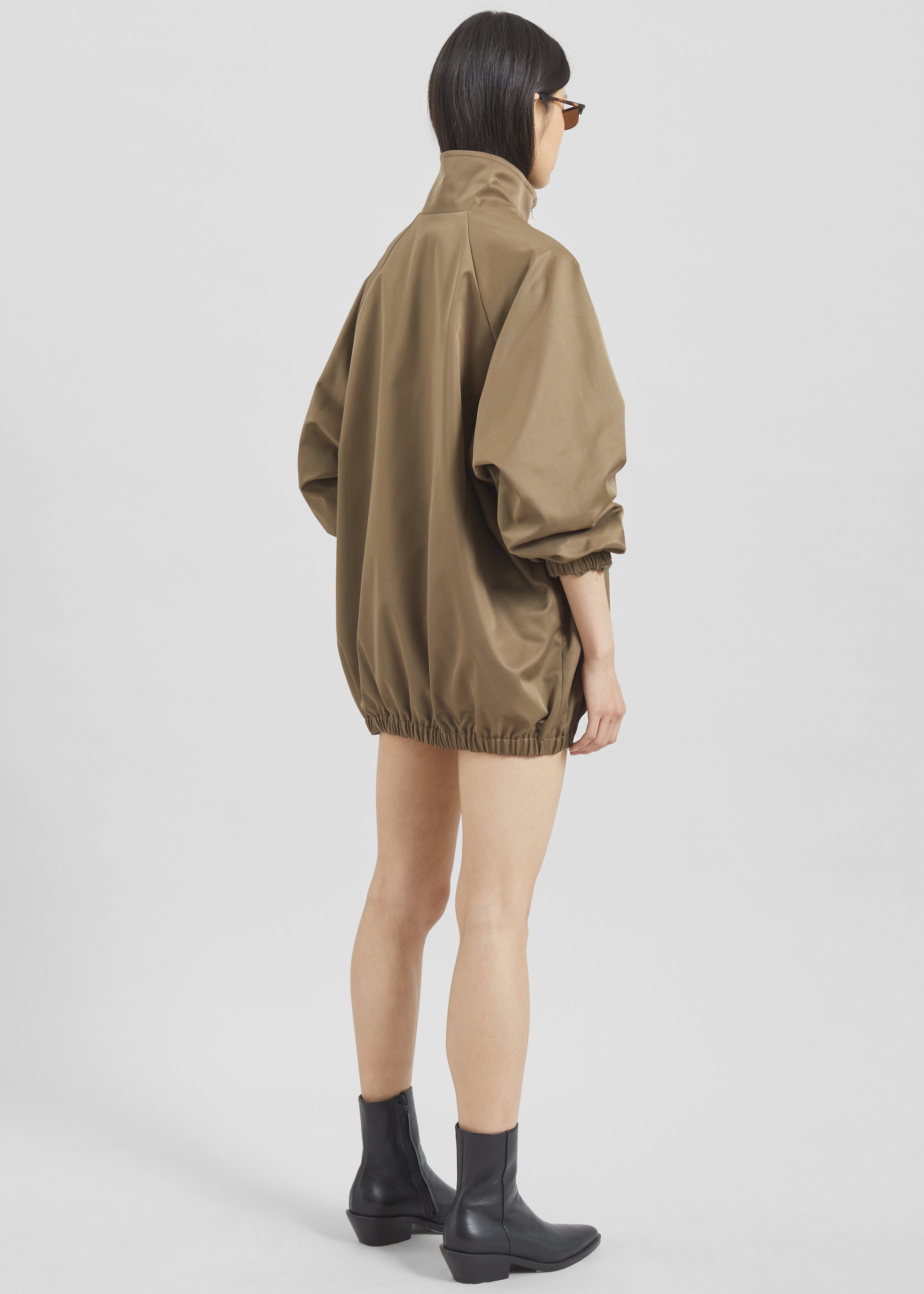 Baxter Lustrous Track Jacket - Moss Green - 12