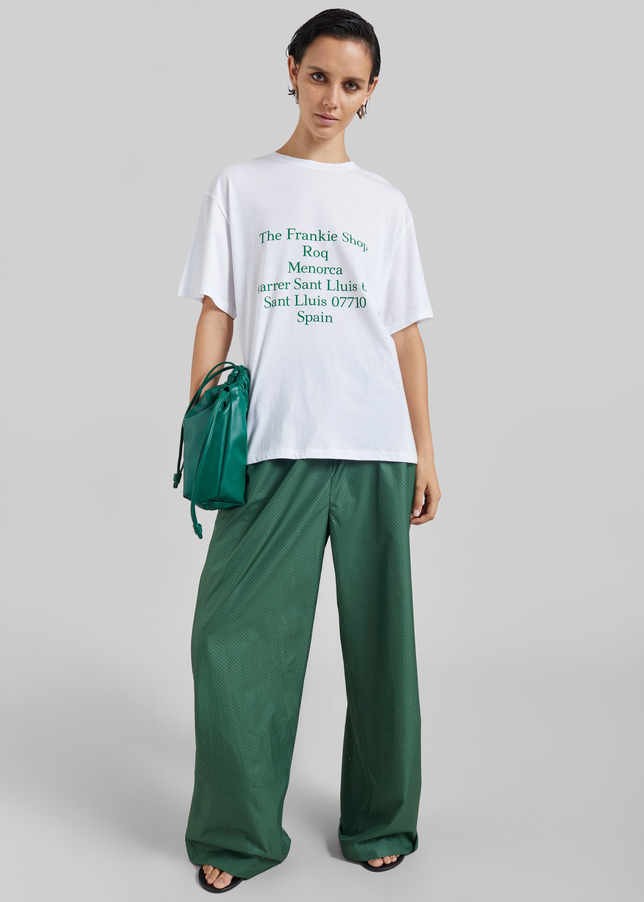 Shop the look image for Baxter Perforated Track Pants - Hunter Green