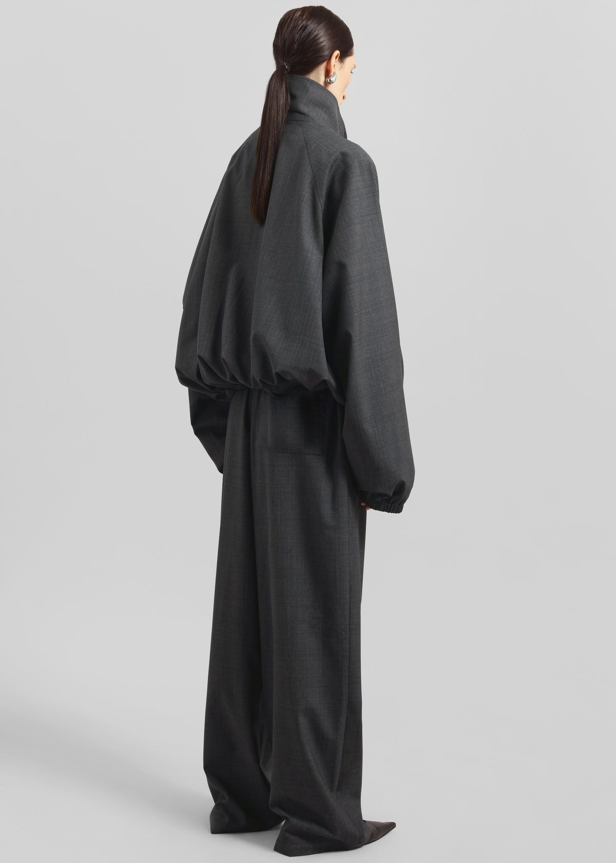 Baxter Plaid Track Jacket - Dark Grey - 13