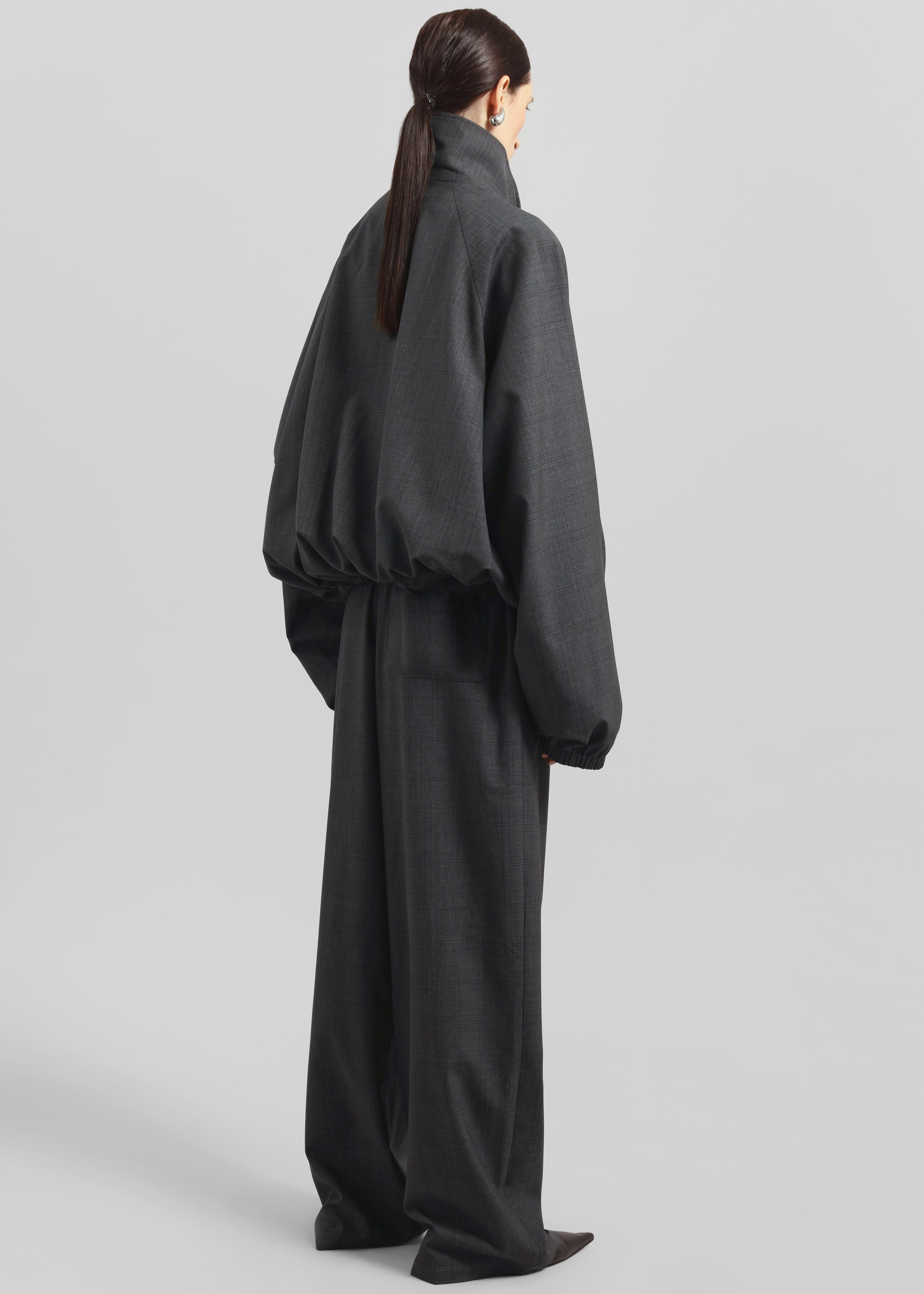 Baxter Plaid Track Jacket - Dark Grey - 13