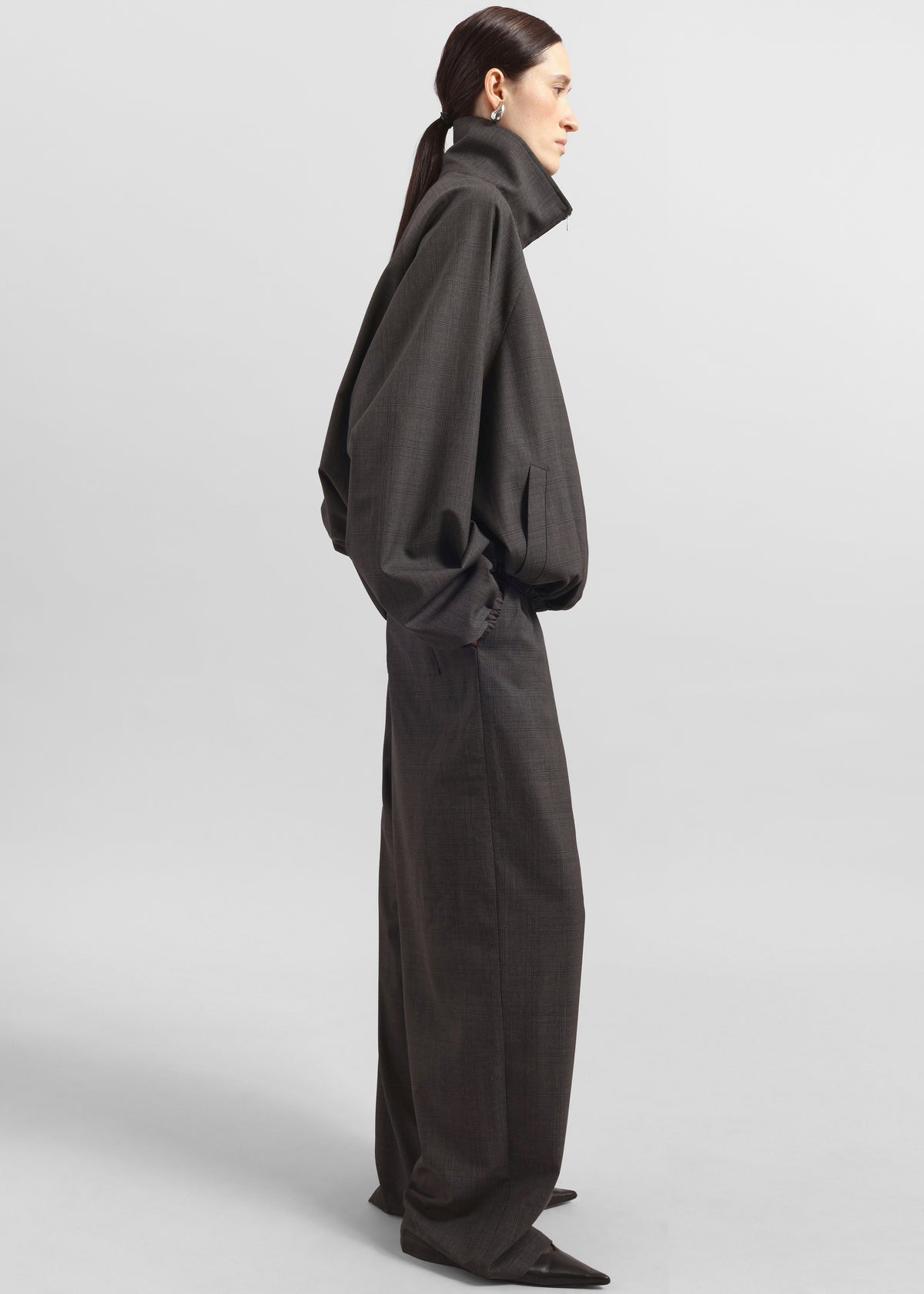 Baxter Plaid Track Pants - Dark Grey - 7