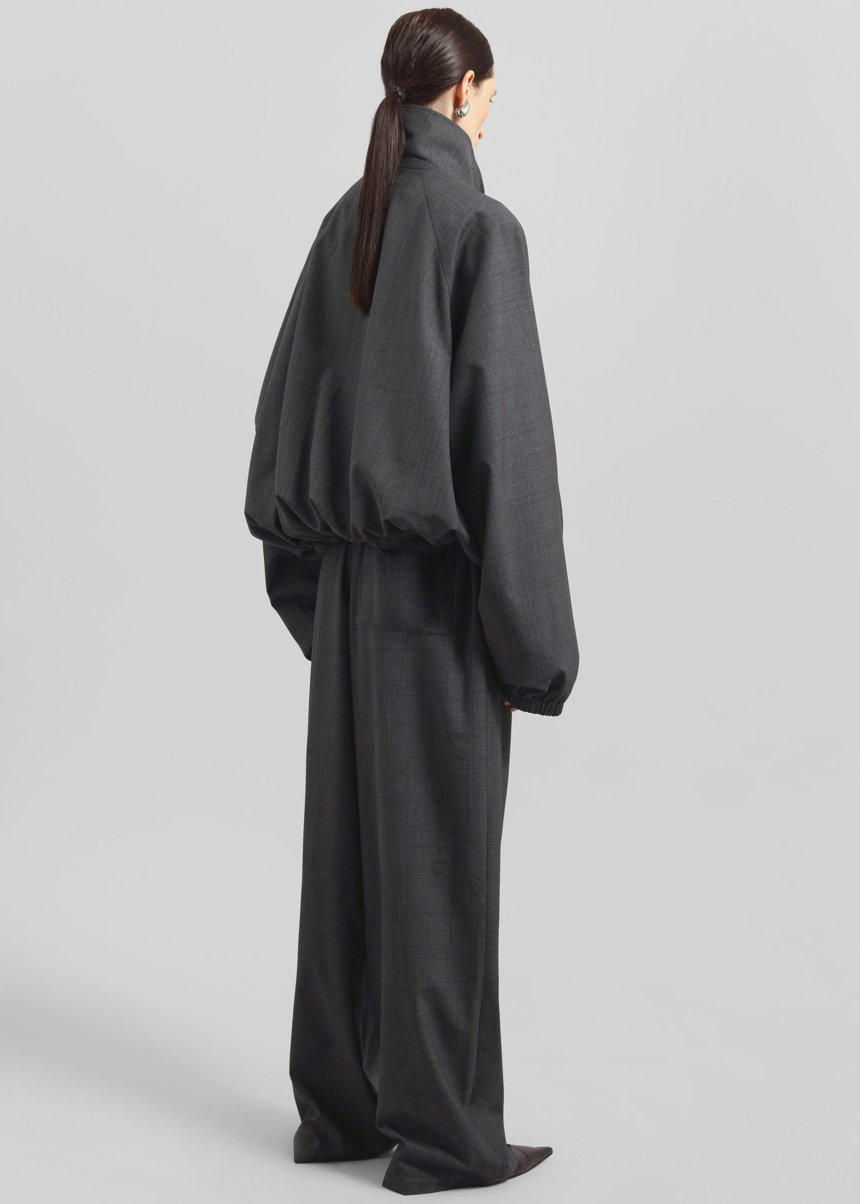 Baxter Plaid Track Pants - Dark Grey - 9