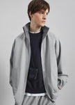 Baxter Reversible Track Jacket - Grey Melange