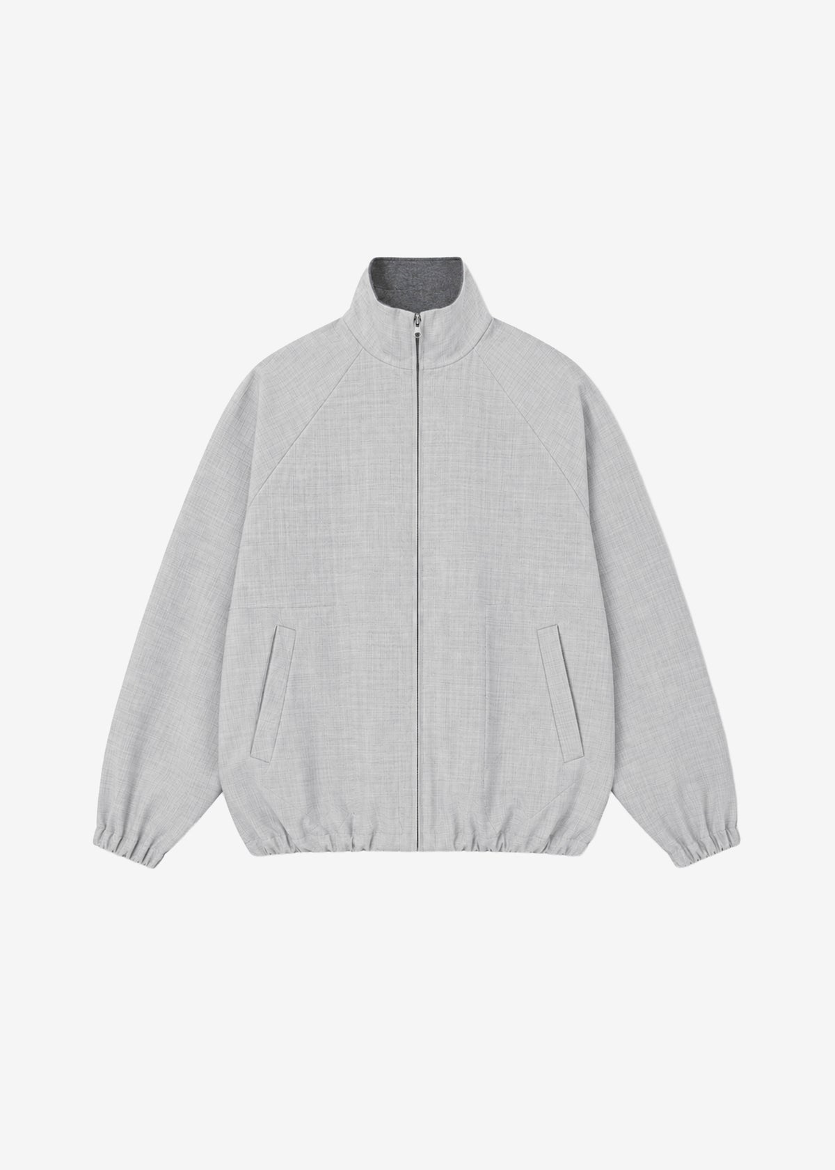 Baxter Reversible Track Jacket - Grey Melange - 13