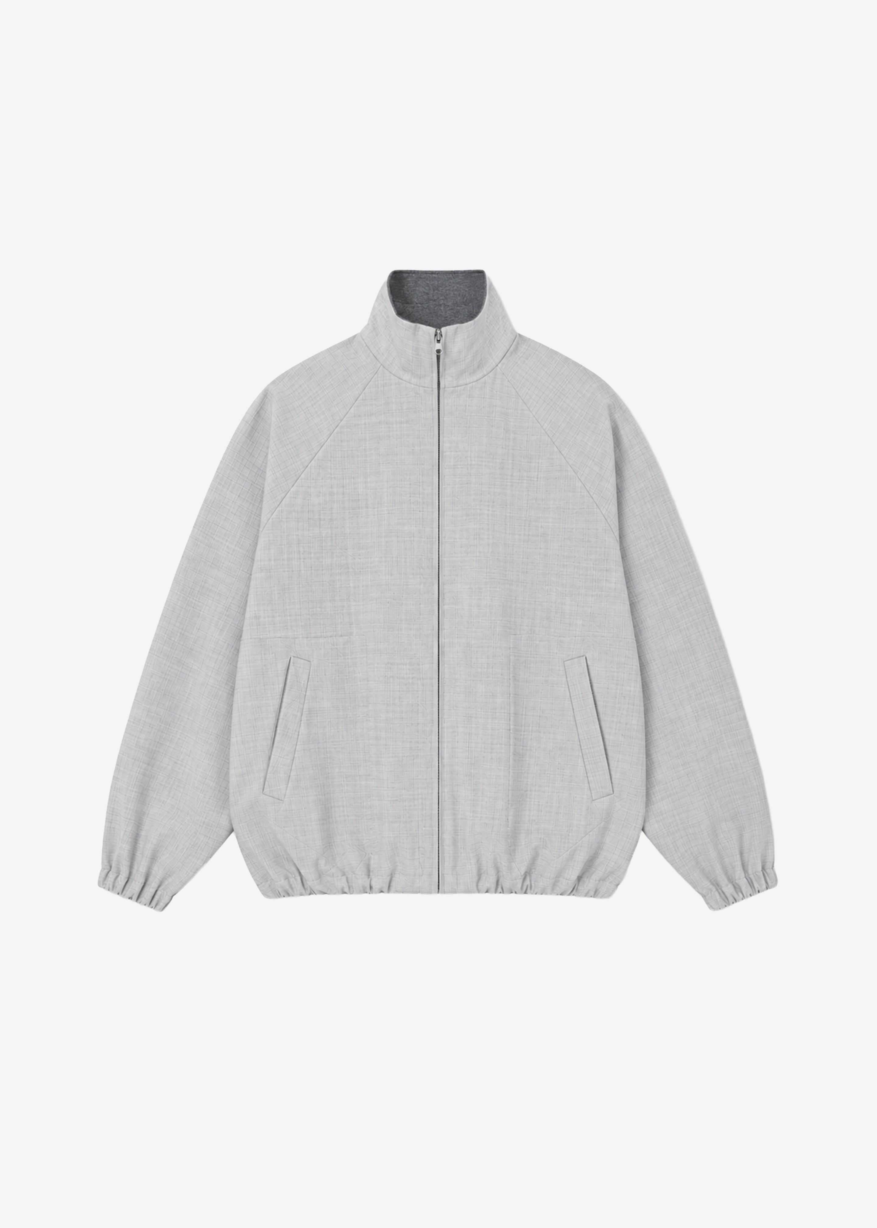 Baxter Reversible Track Jacket - Grey Melange - 13