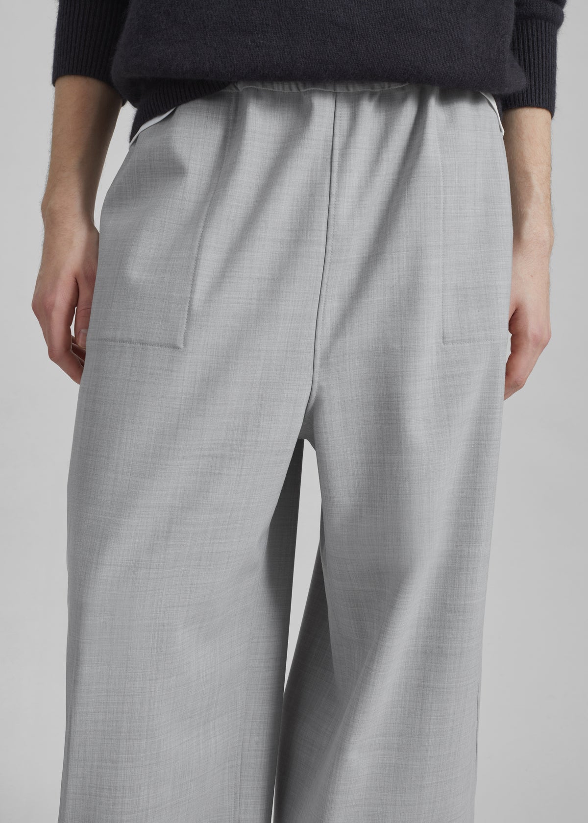 Baxter Reversible Track Pants - Grey Melange - 11