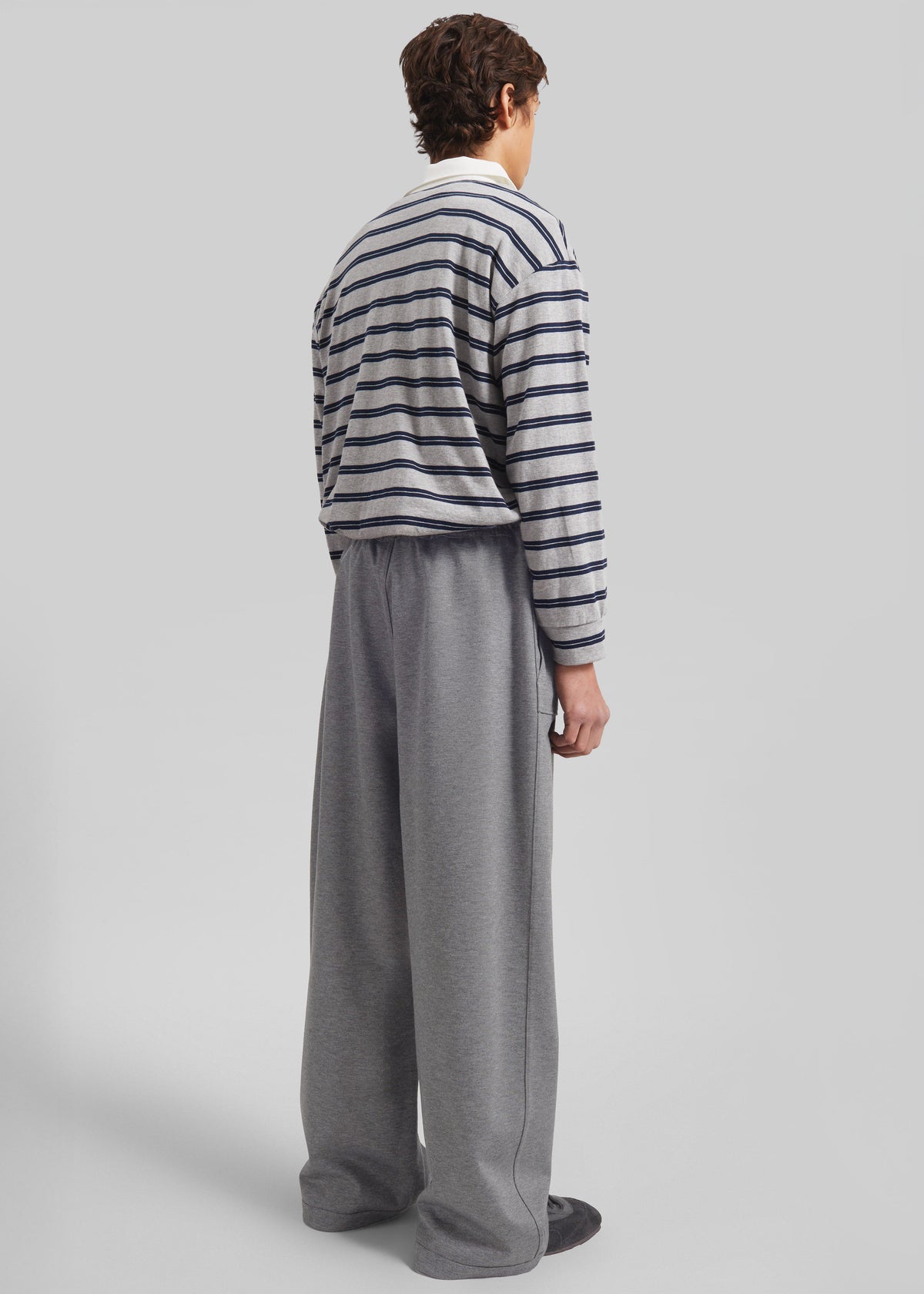 Baxter Reversible Track Pants - Grey Melange - 12