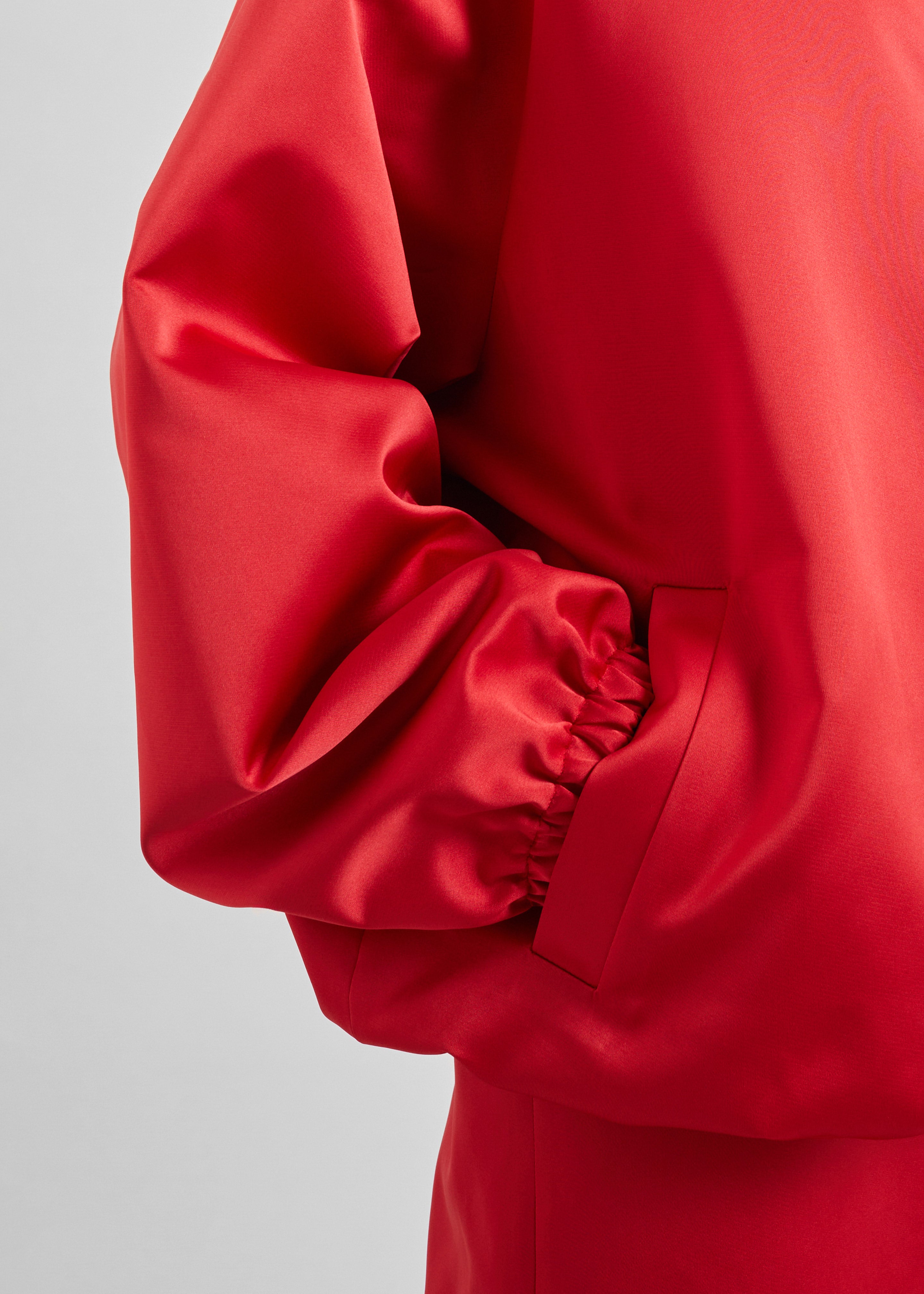 Baxter Satin Track Jacket - Red – The Frankie Shop