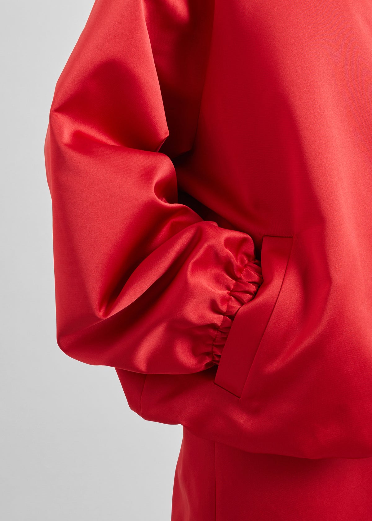 Baxter Satin Track Jacket - Red - 6