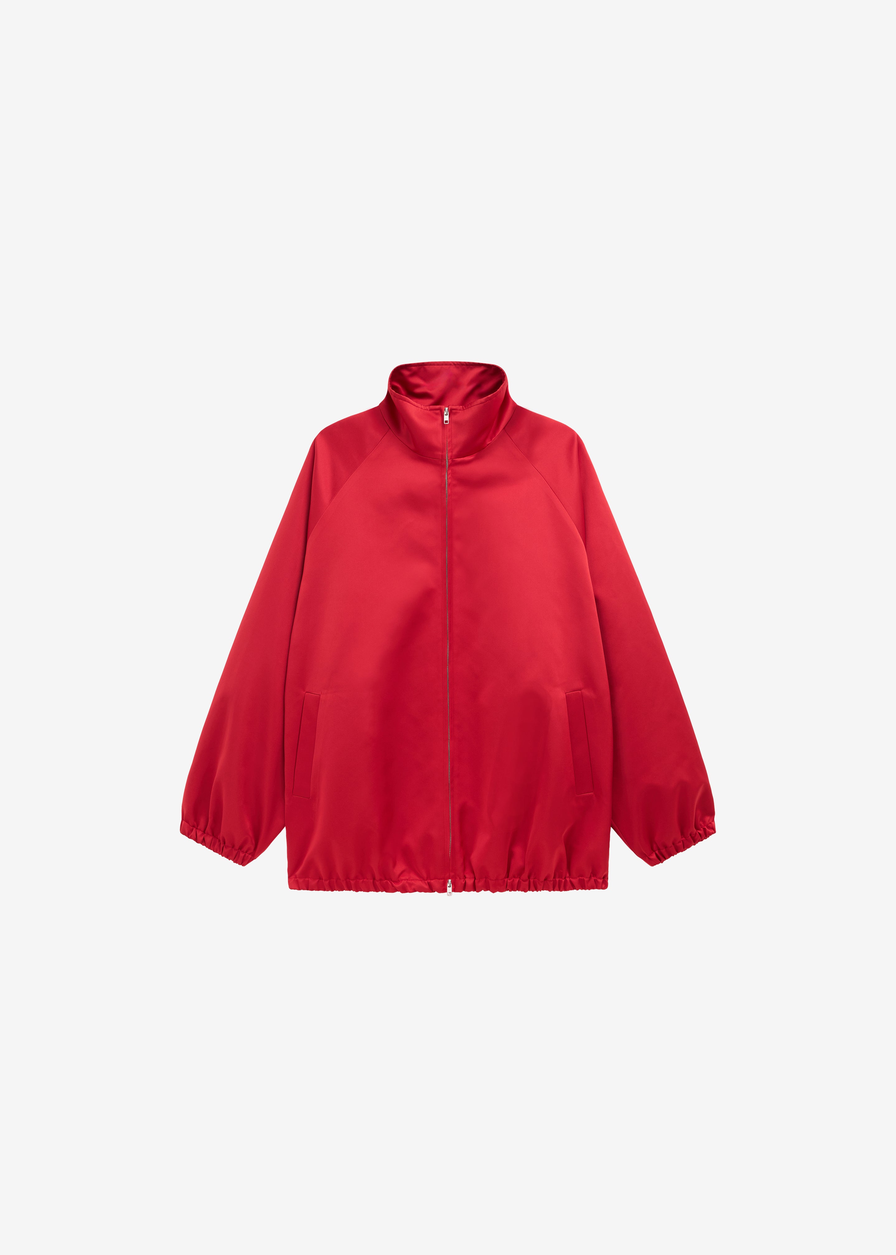 Baxter Satin Track Jacket - Red – The Frankie Shop