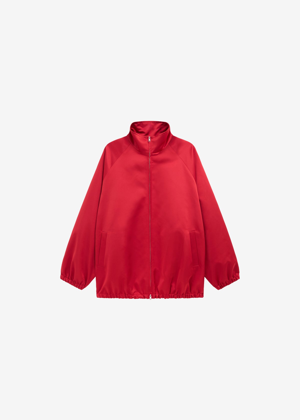 Baxter Satin Track Jacket - Red - 8