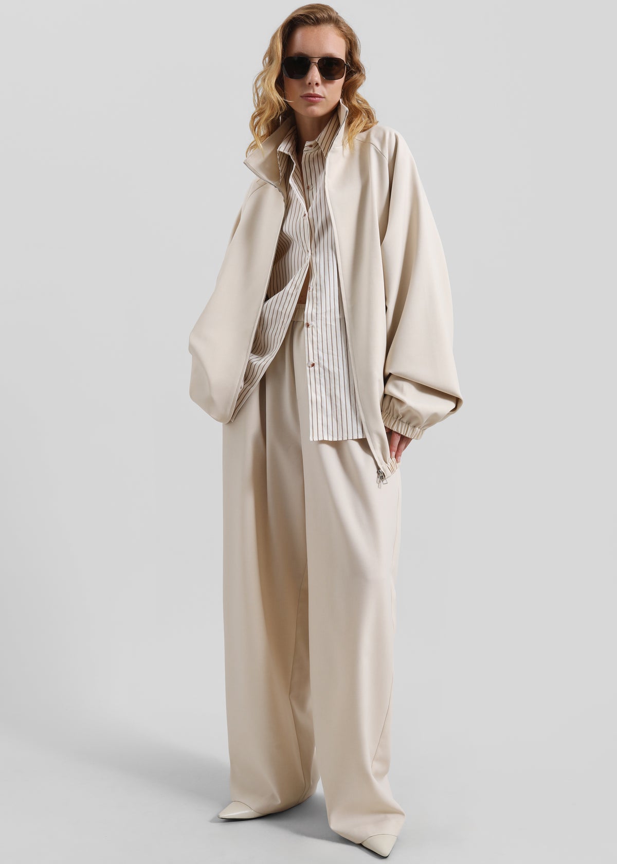 Baxter Track Pants - Beige - 3