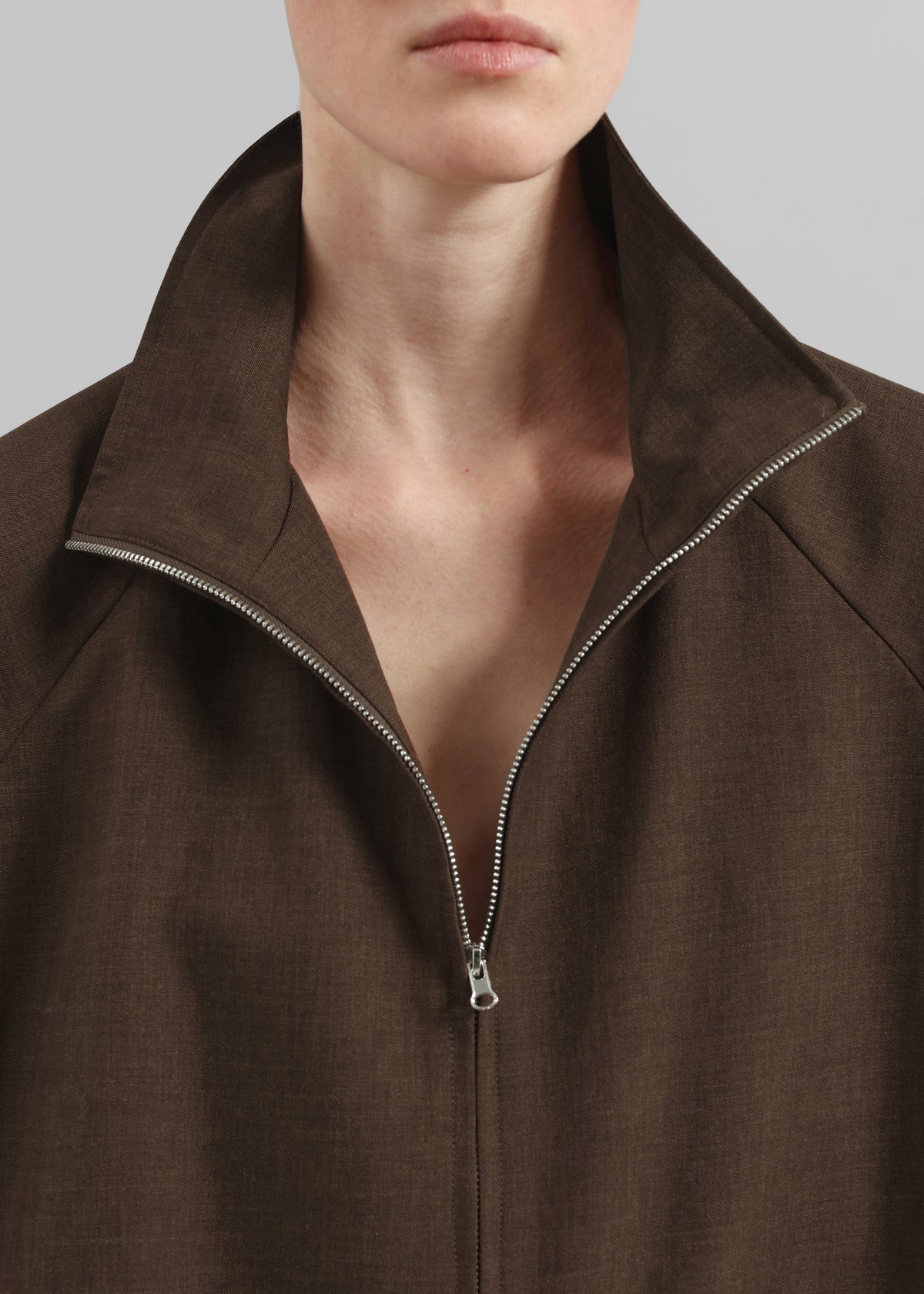 Baxter Track Jacket - Dark Brown - 3