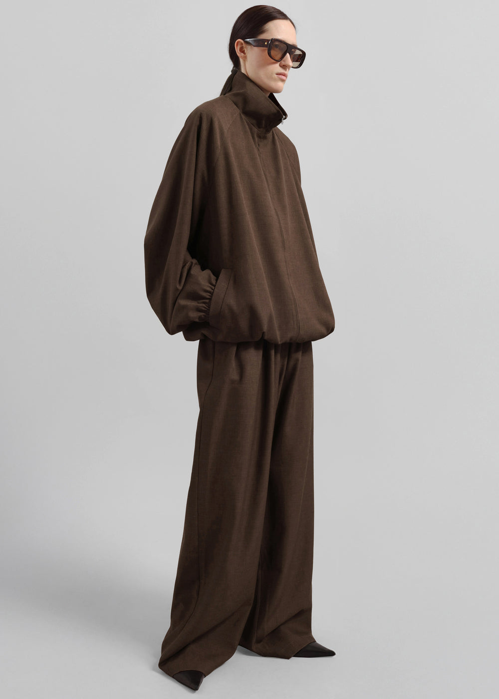 Baxter Track Jacket - Dark Brown