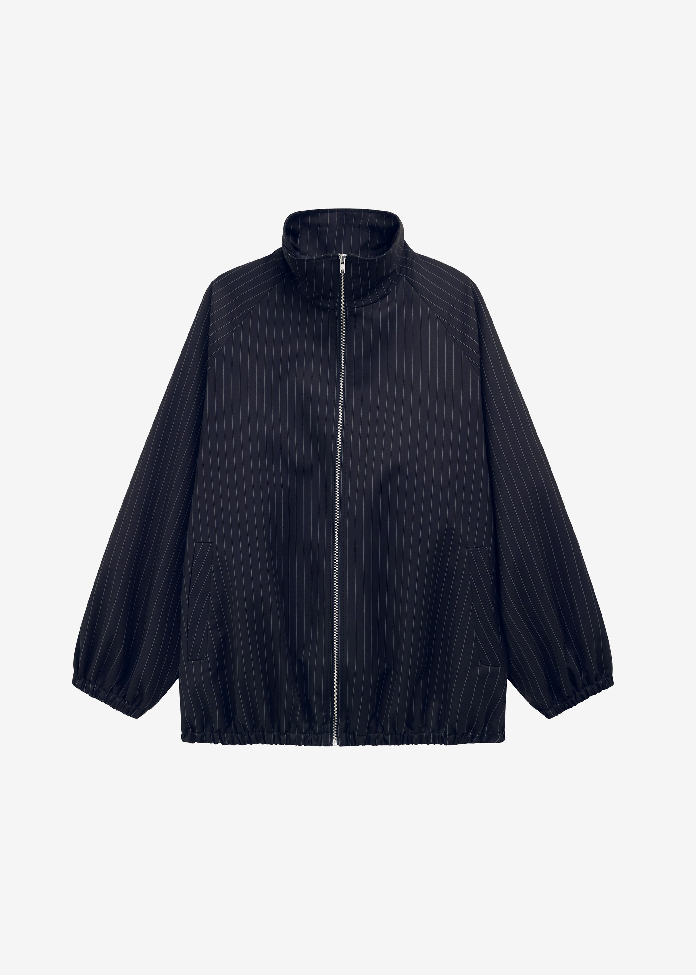 Baxter Track Jacket - Navy/White Pinstripe – The Frankie Shop