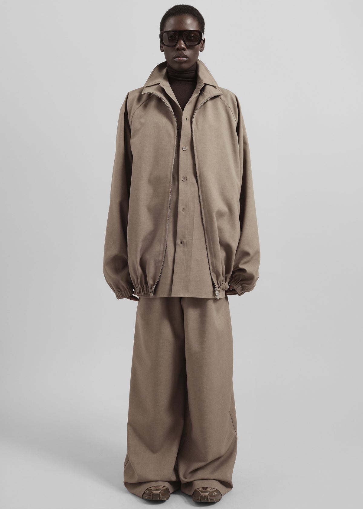 Baxter Track Jacket - Taupe - 7