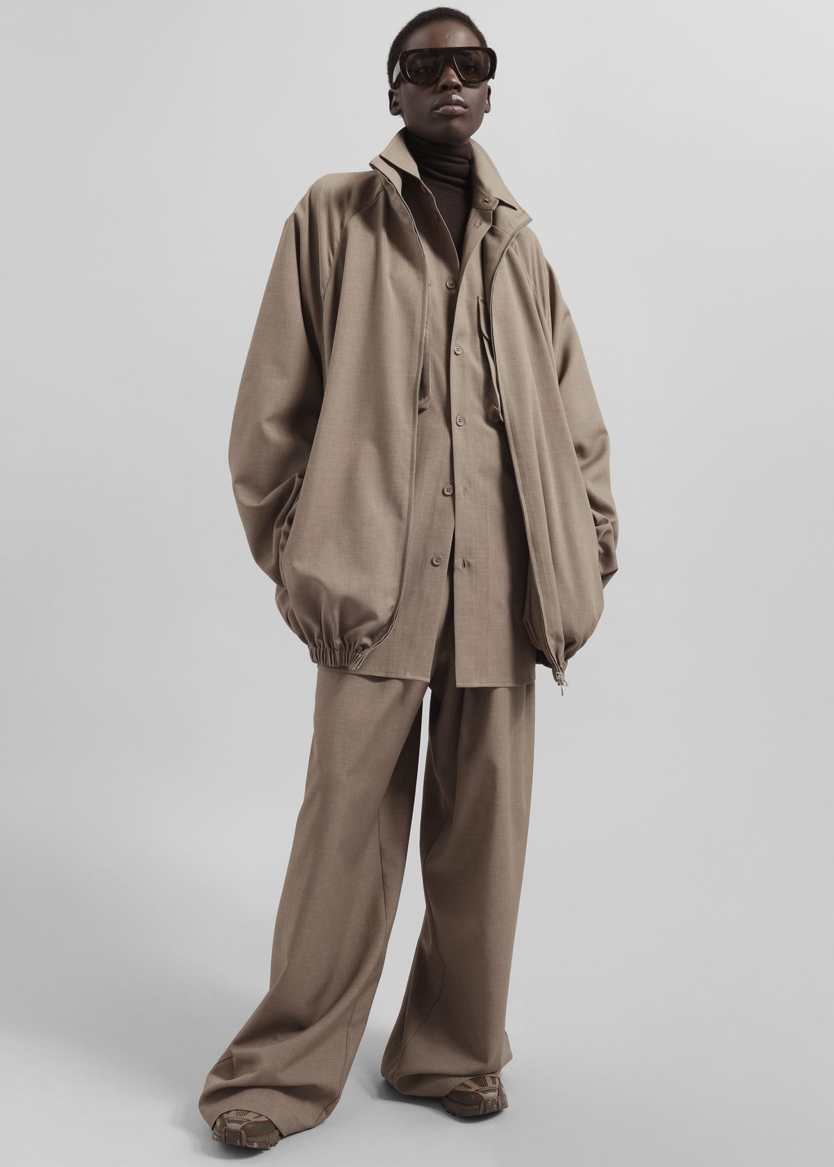 Baxter Track Jacket - Taupe - 4