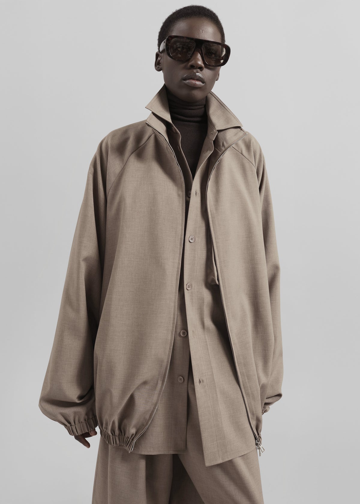 Baxter Track Jacket - Taupe - 5