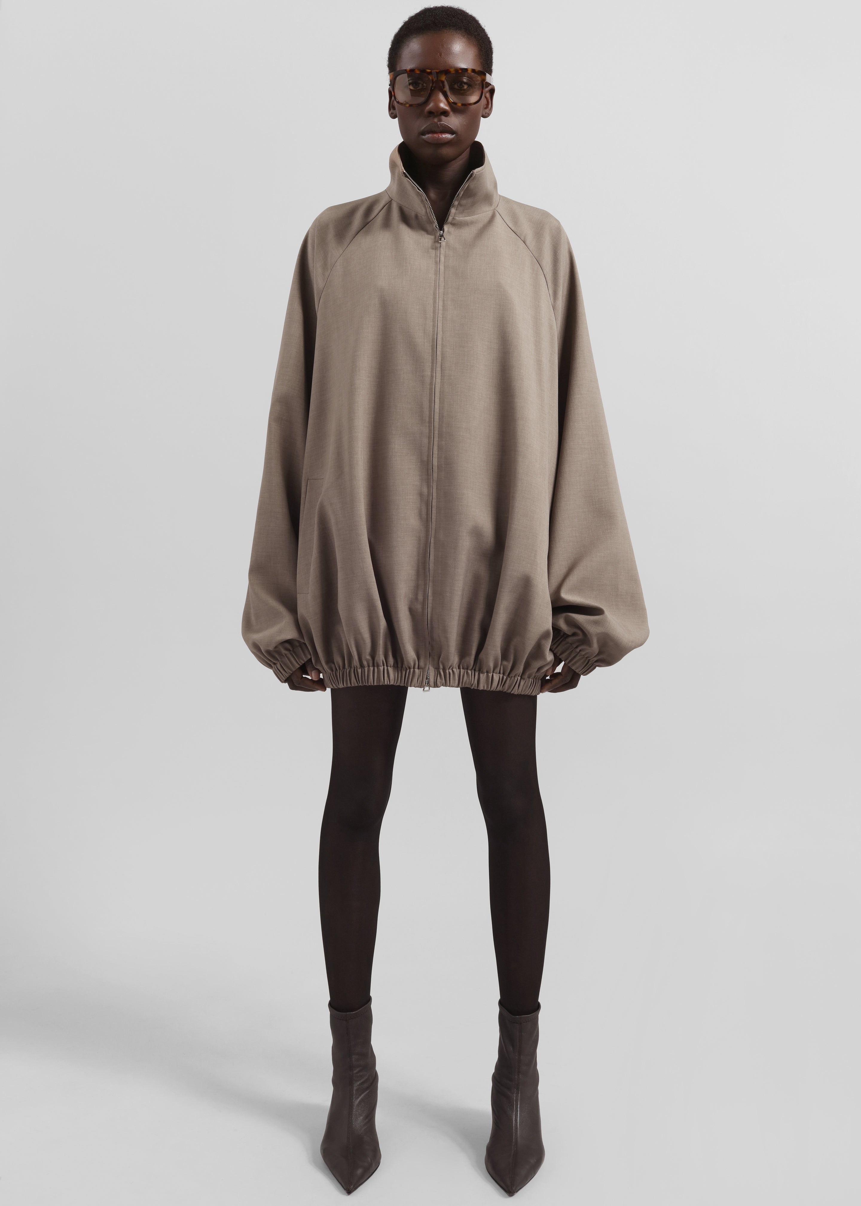 Baxter Track Jacket - Taupe - 2