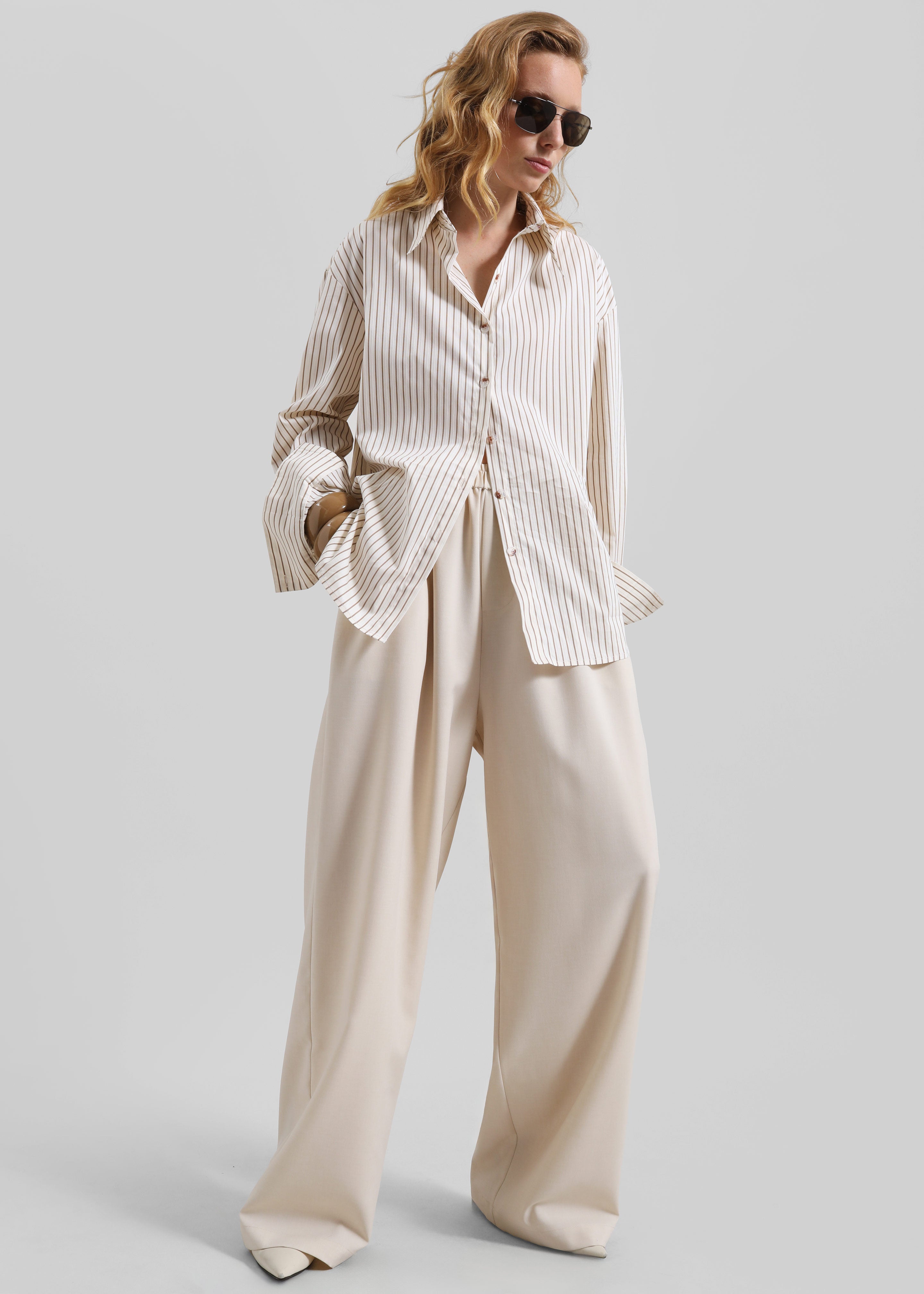 Baxter Track Pants - Beige - 5