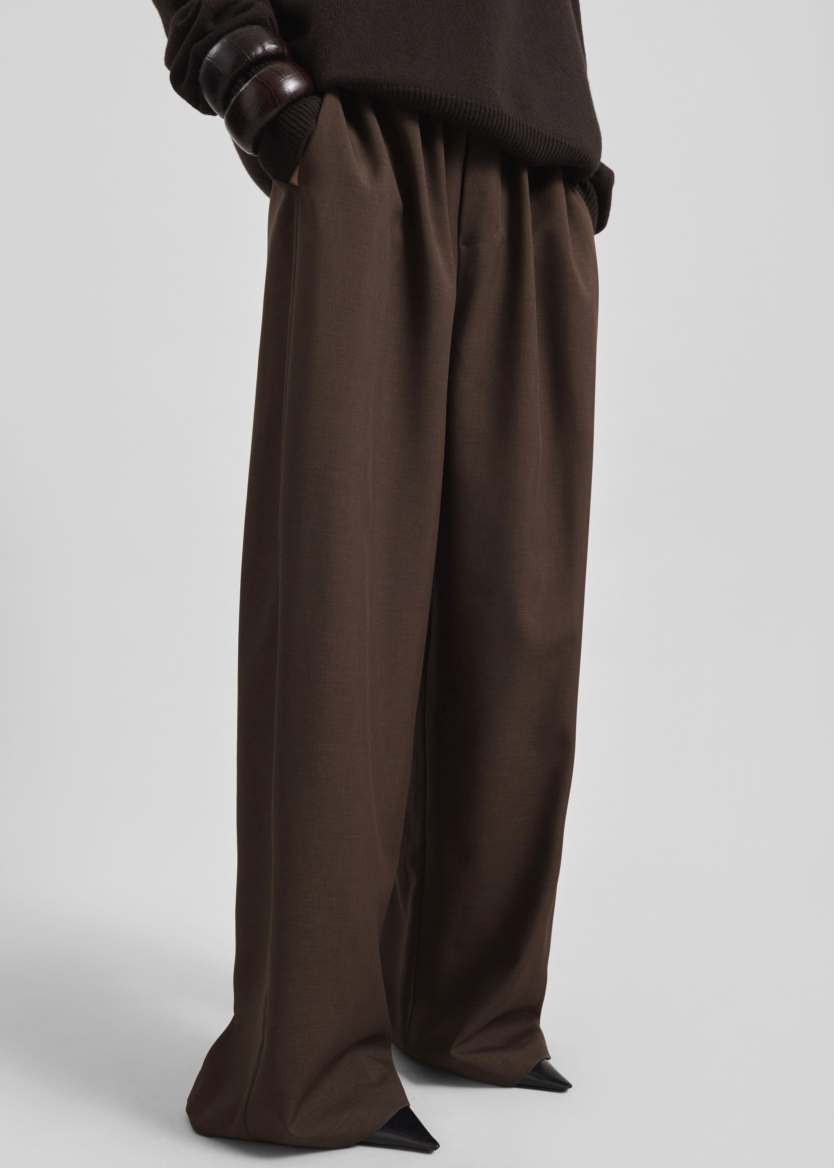 Baxter Track Pants - Dark Brown – The Frankie Shop