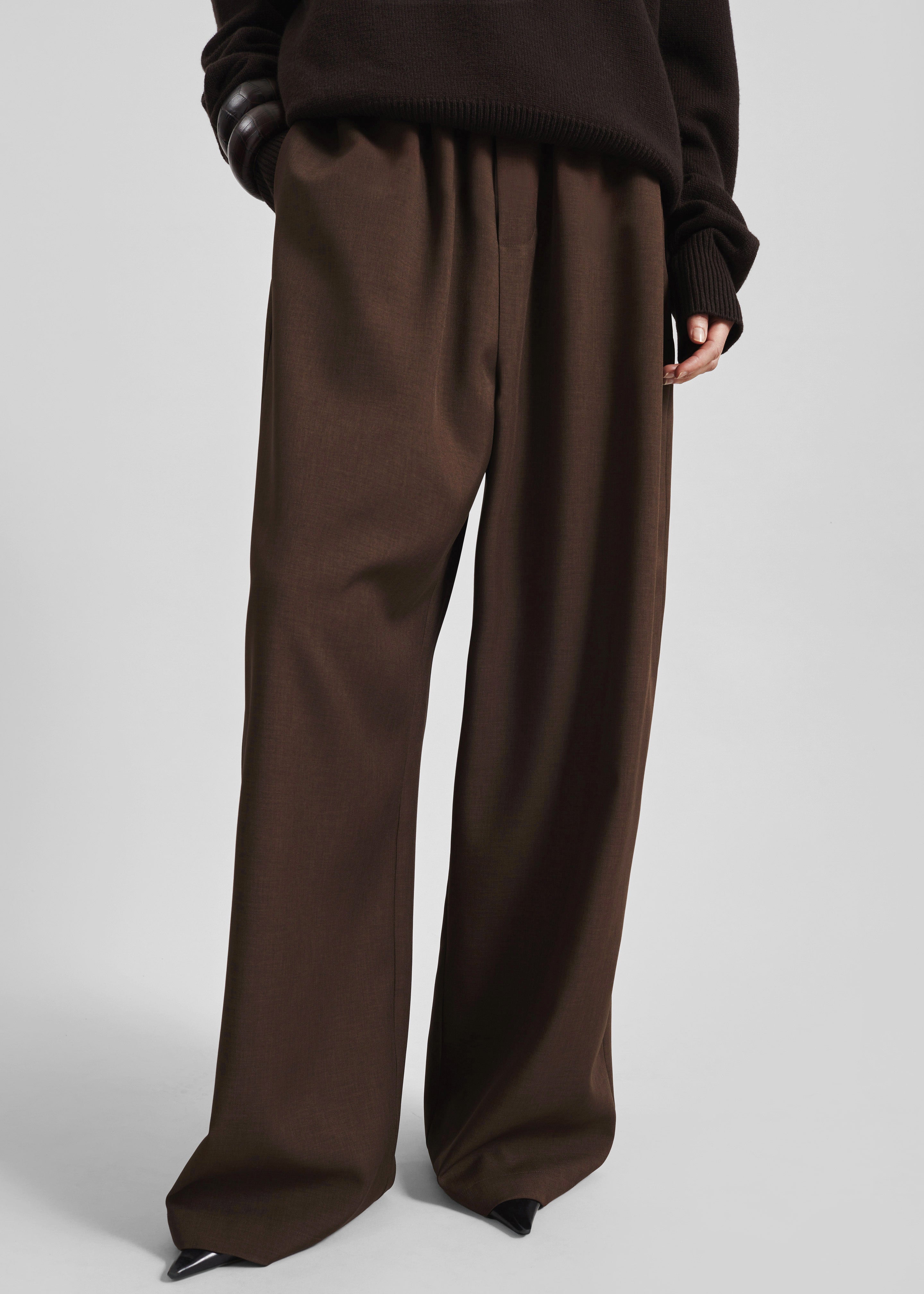 Baxter Track Pants - Dark Brown - 2