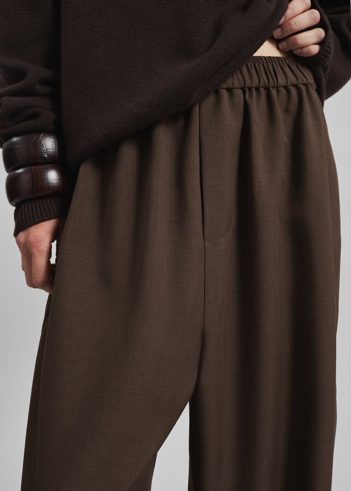 Baxter Track Pants - Dark Brown - 5
