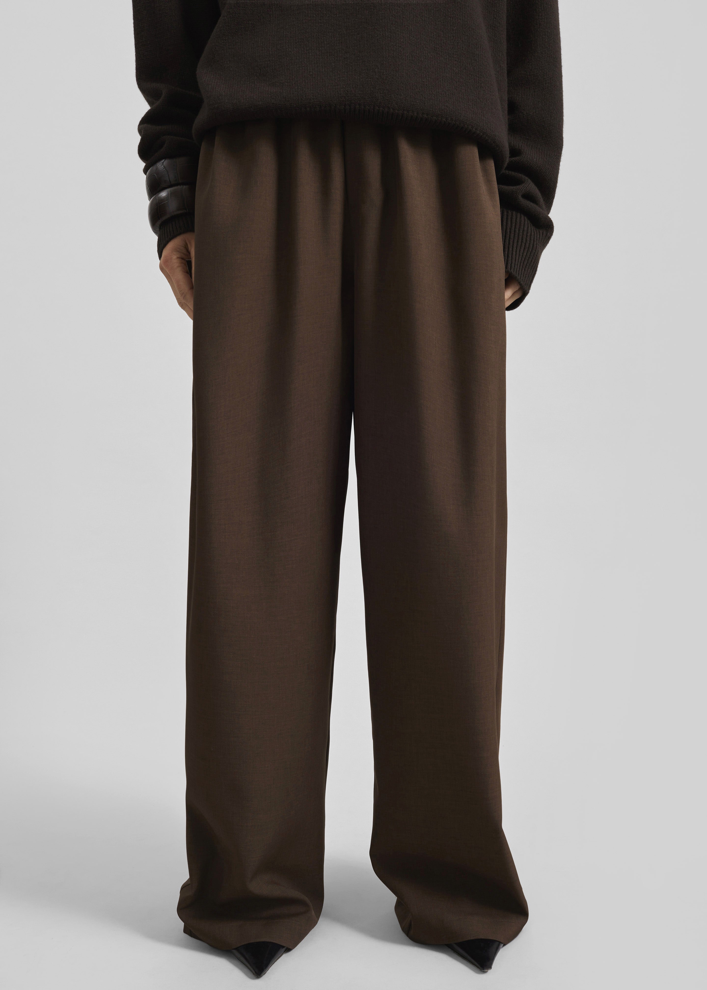 Baxter Track Pants - Dark Brown - 8