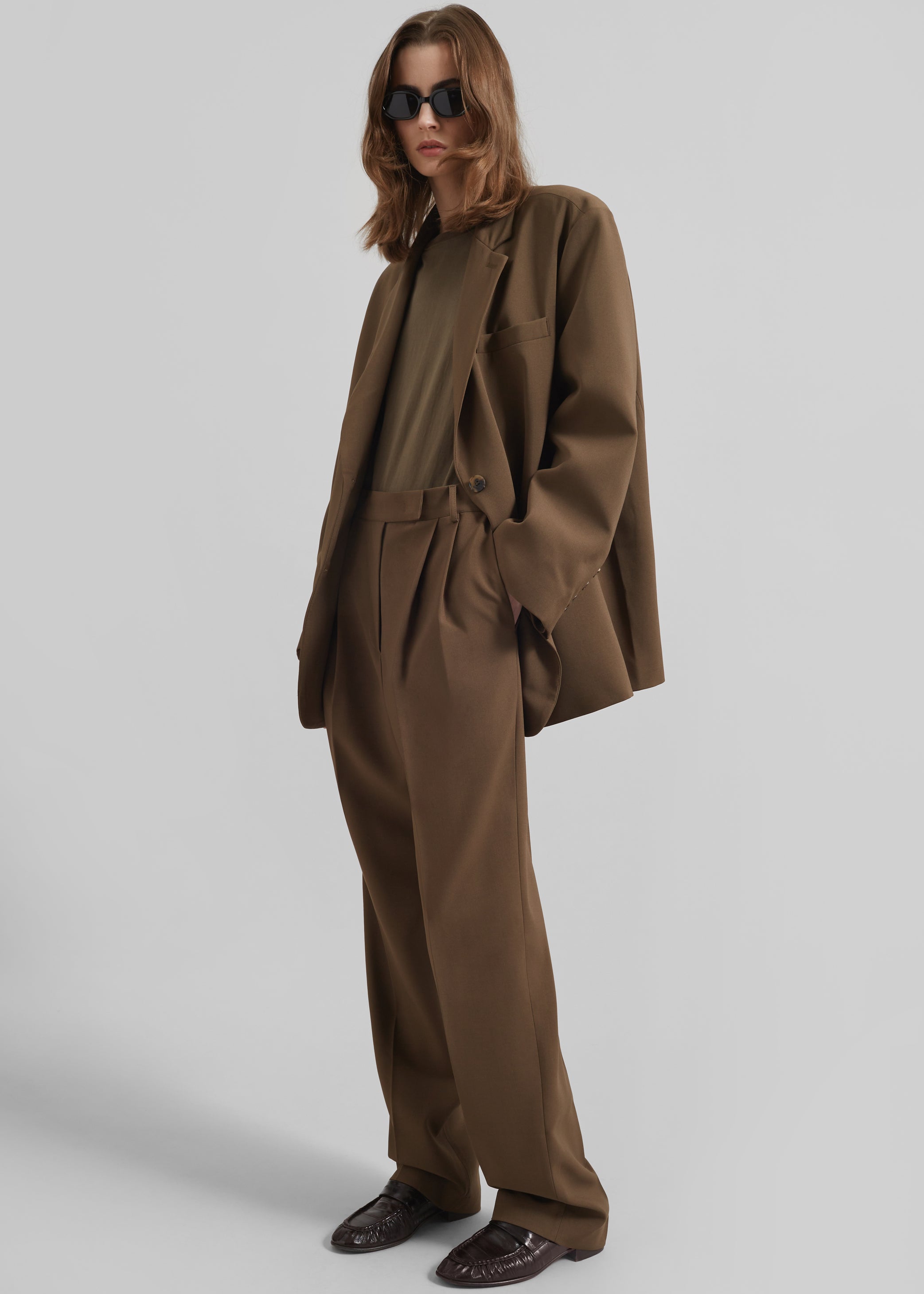 Shop the look image for Bea Blazer - Chocolate