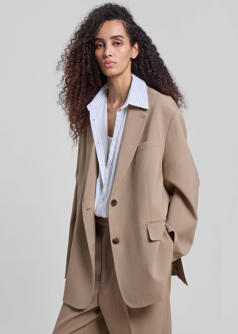 Bea Blazer - Latte - 1