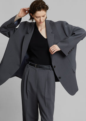 Bea Suit Pants - Charcoal