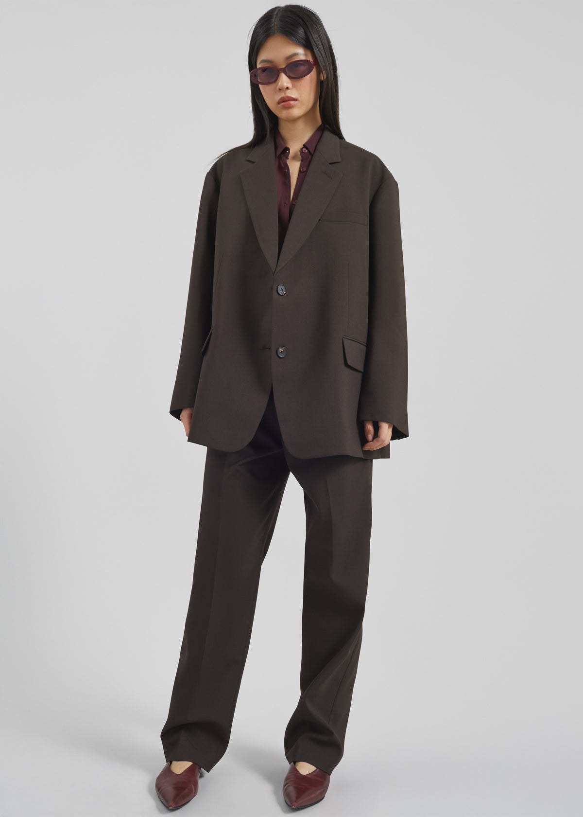 Bea Suit Pants - Dark Espresso - 5