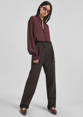 Bea Suit Pants - Dark Espresso