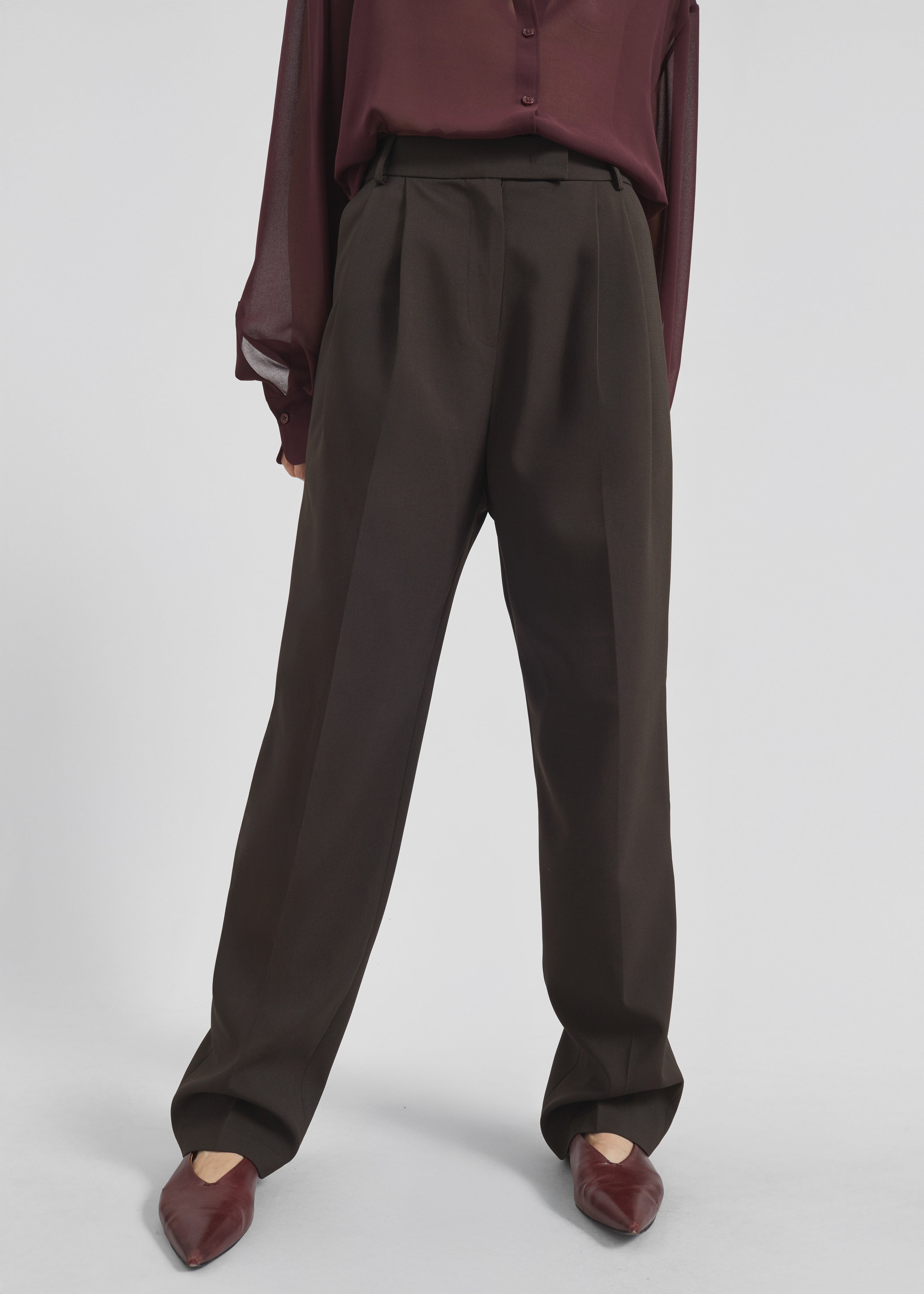 Bea Suit Pants - Dark Espresso - 3