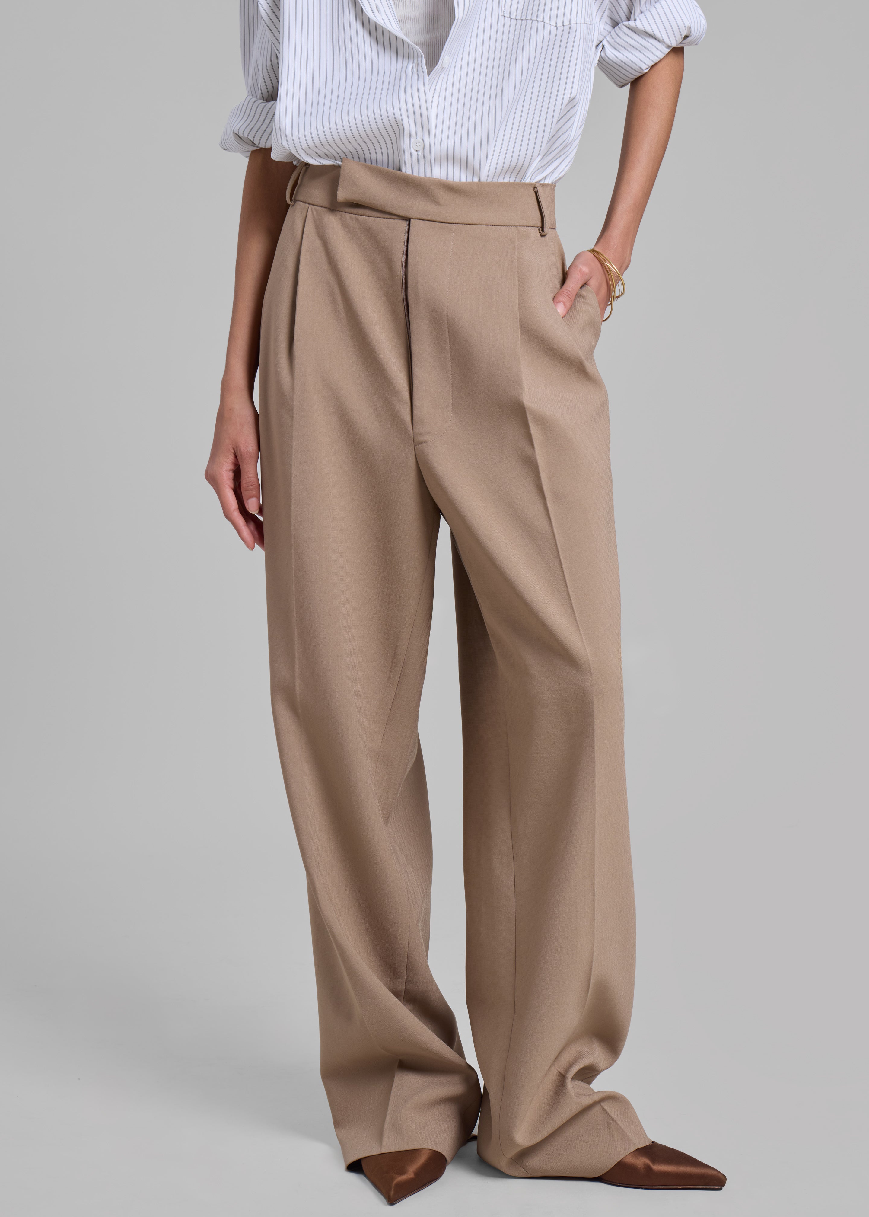 Bea Suit Pants - Latte - 4