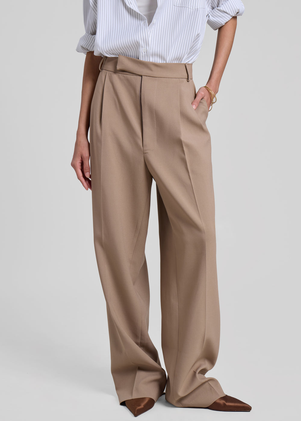 Bea Suit Pants - Latte - 1