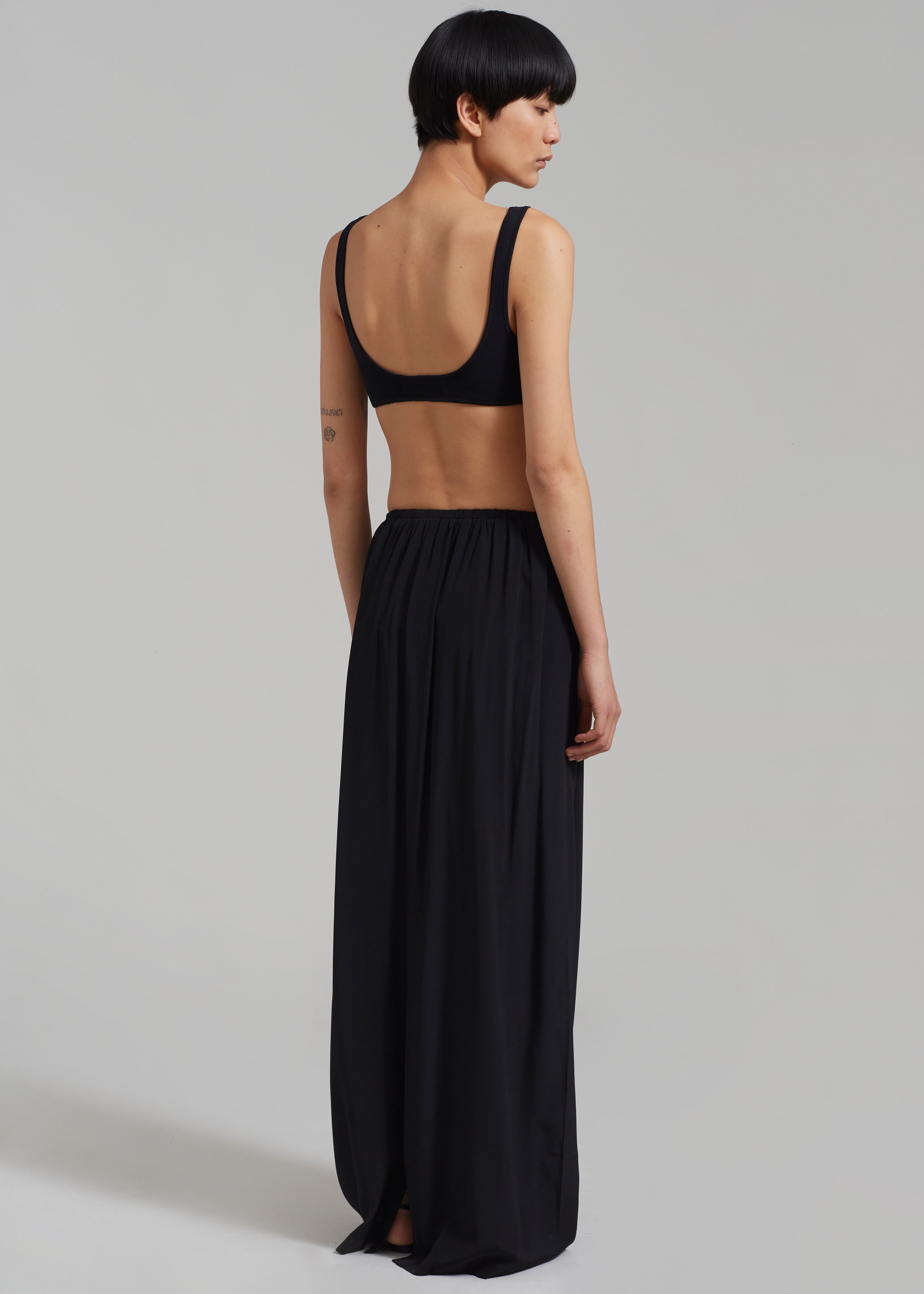Beare Park Silk Elastic Waist Skirt - Black - 8