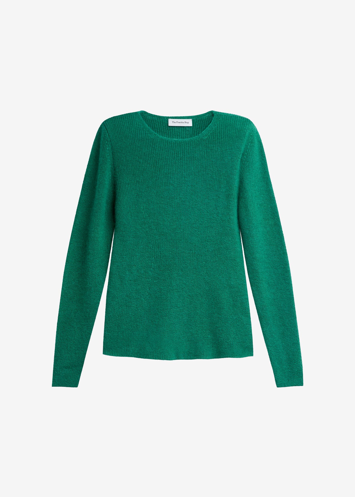 Beatrice Knit Padded Long Sleeve Top - Green