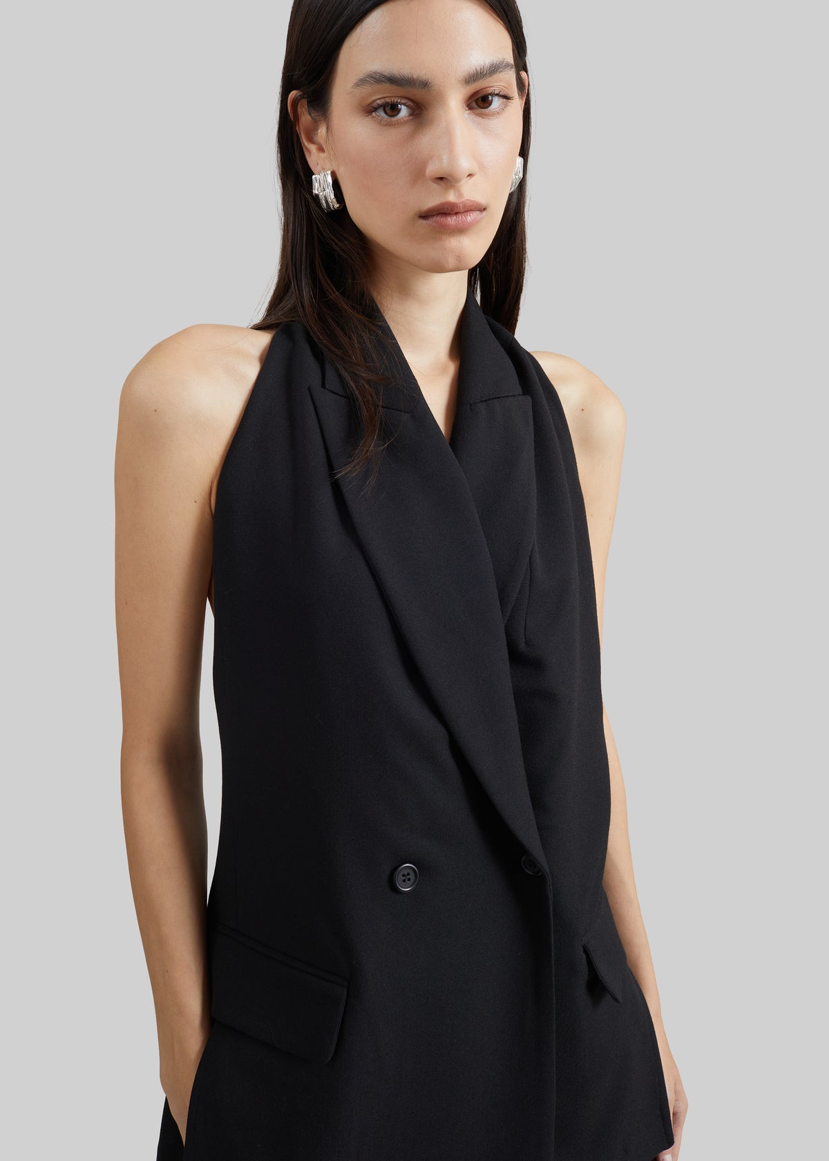 Beaufille Amari Halter Vest - Black