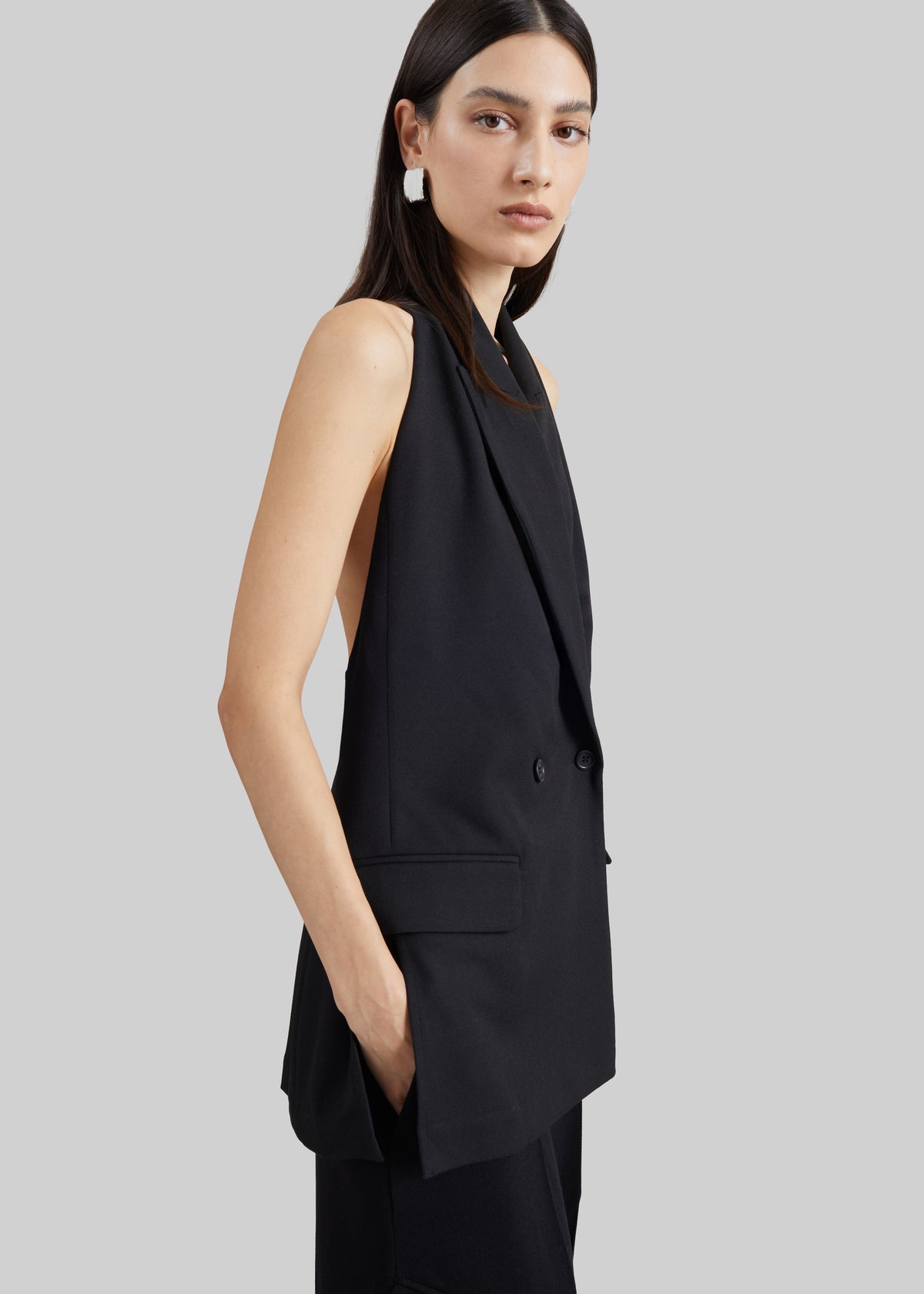 Beaufille Amari Halter Vest - Black