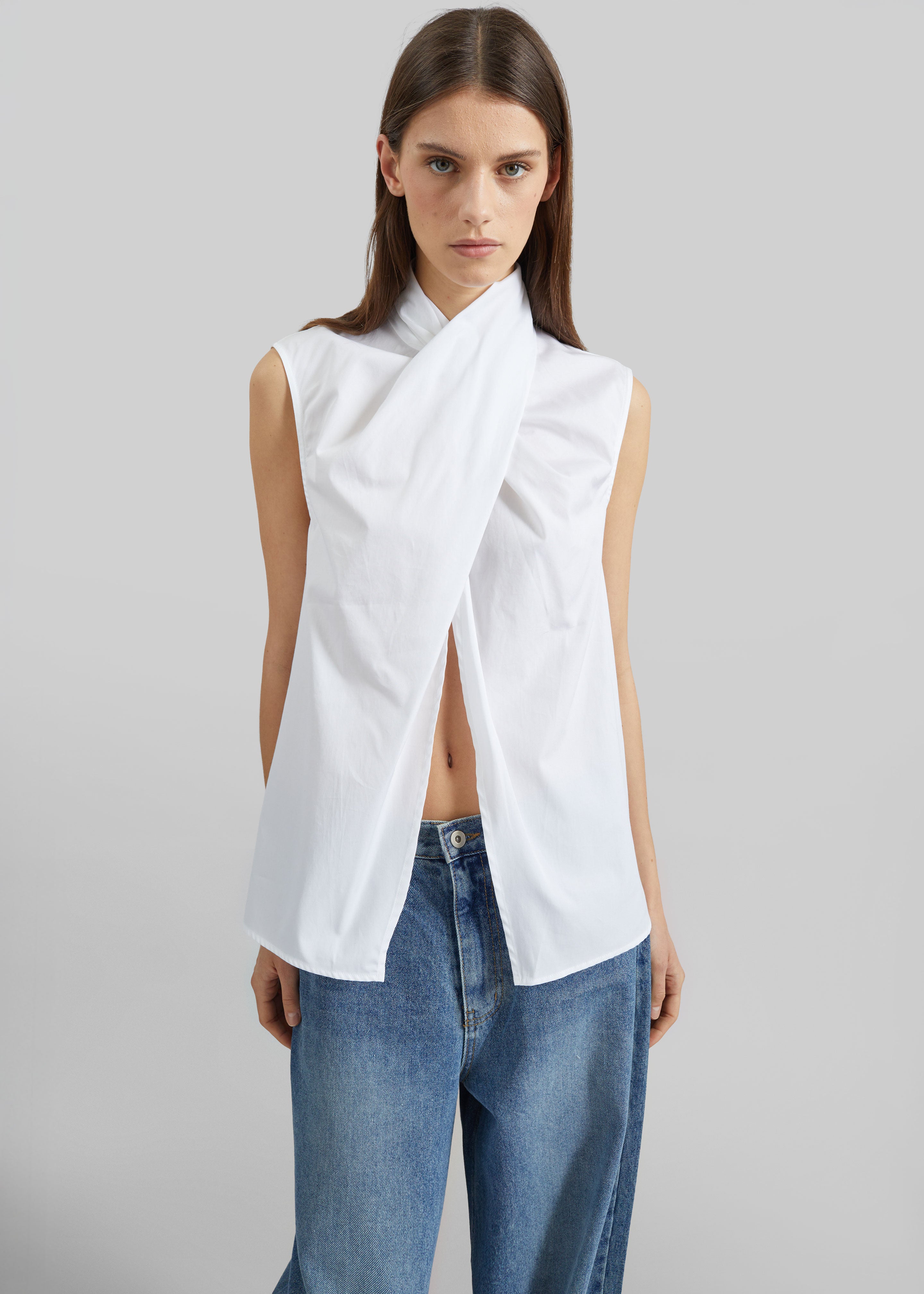 Beaufille Calla Blouse - White – The Frankie Shop
