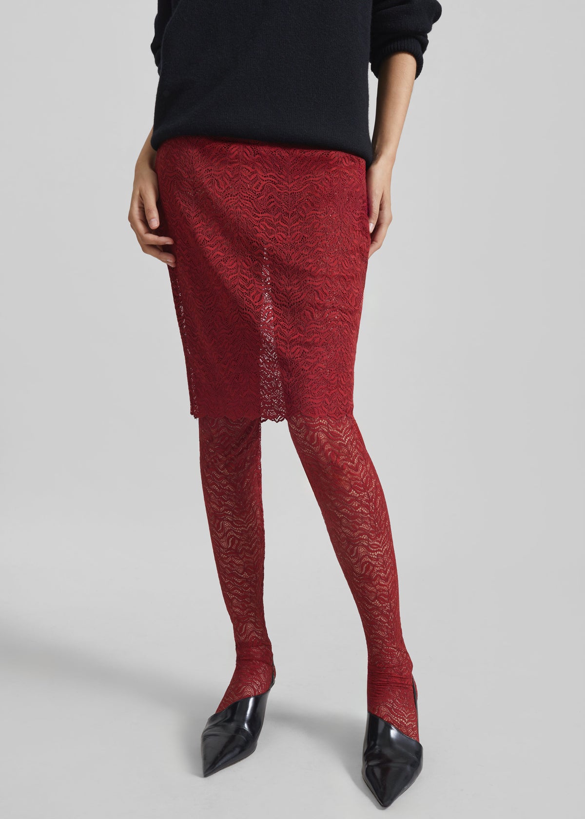 Beaufille Dorado Skirt Leggings - Burgundy - 5