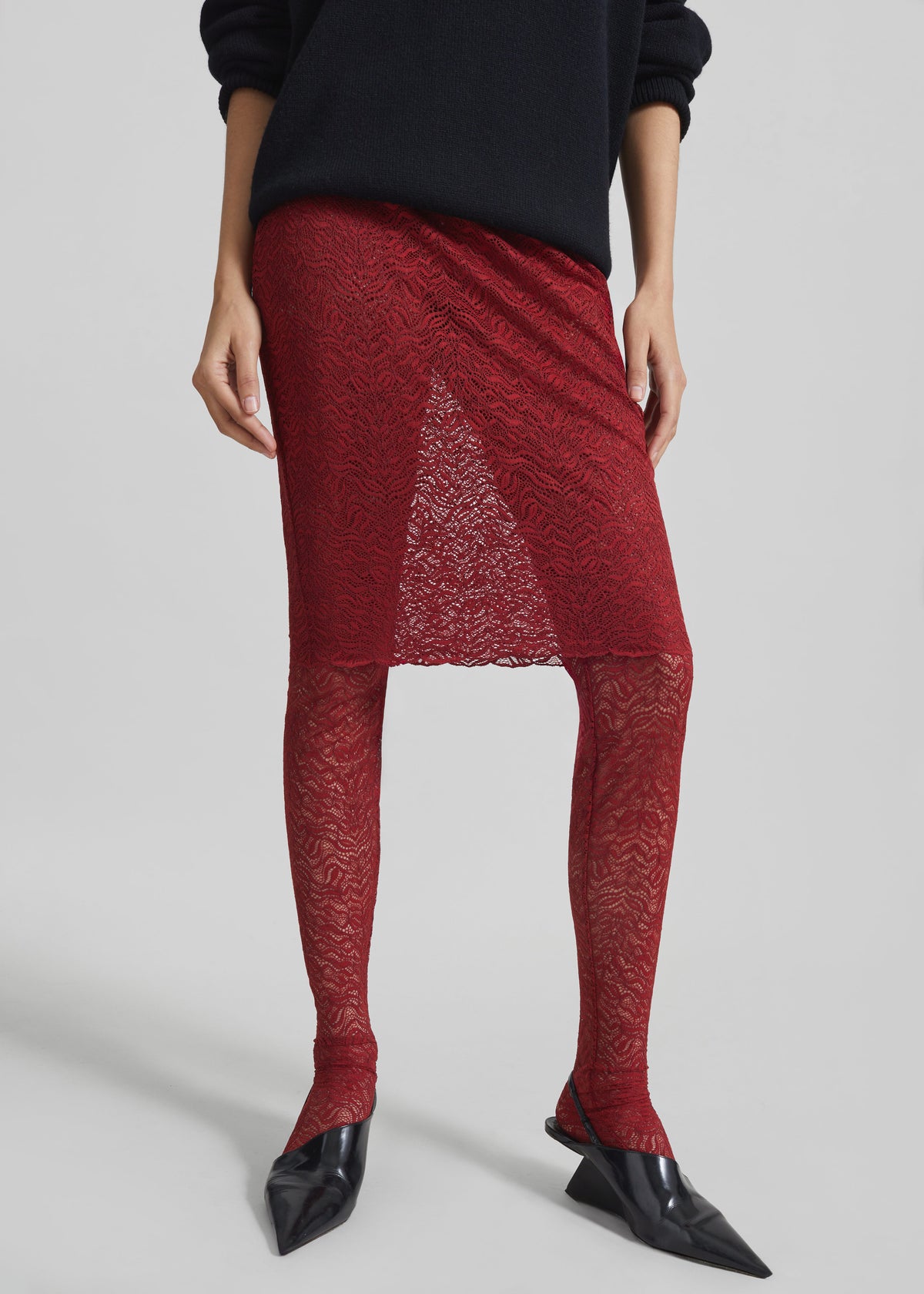 Beaufille Dorado Skirt Leggings - Burgundy - 3
