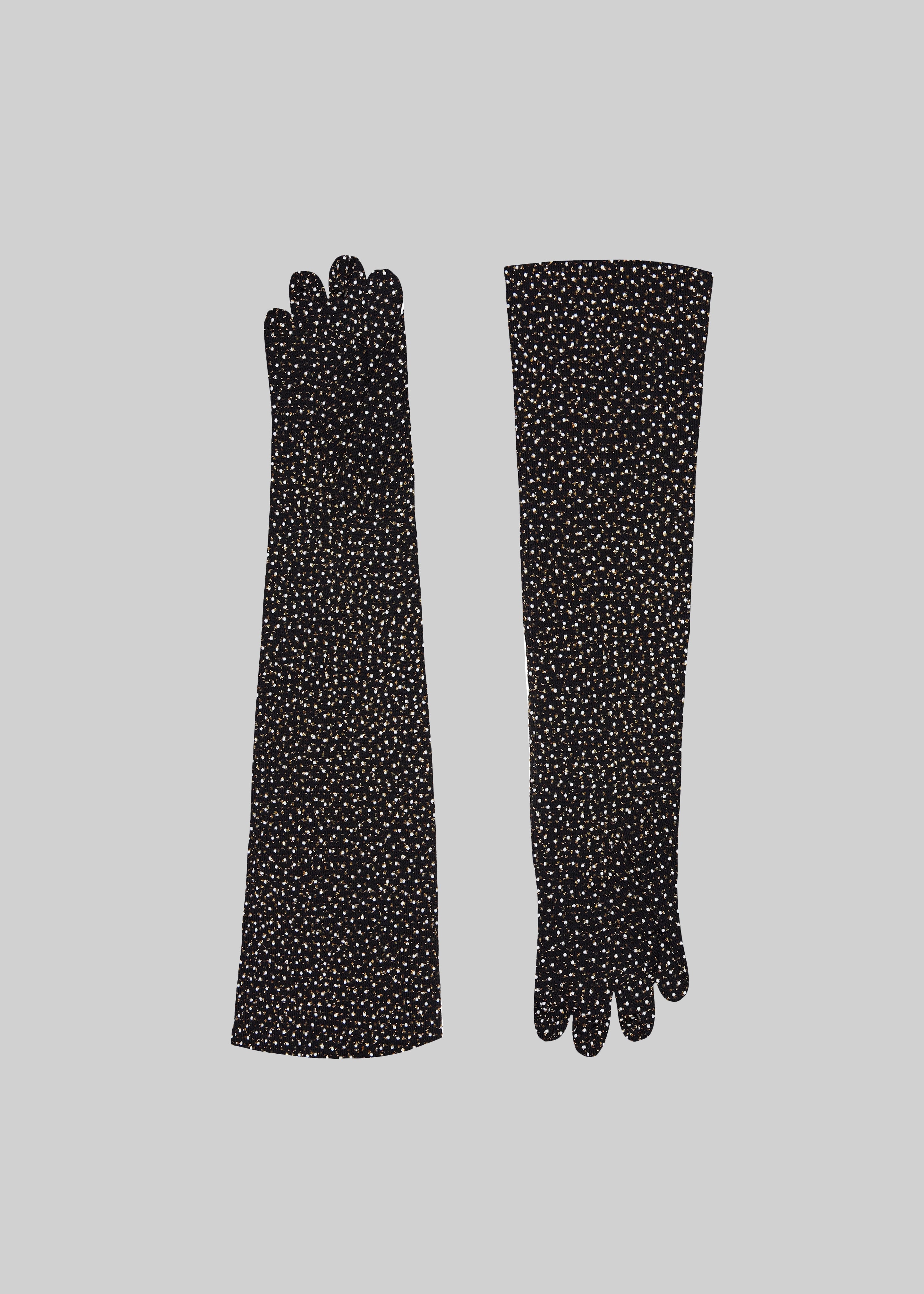 Beaufille Elbow Gloves - Black/Gold - 8