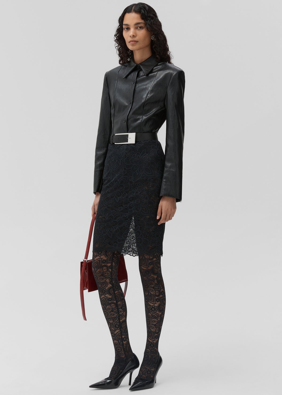 Beaufille Jagger Blouse Vegan Cow Skin - Black - 6