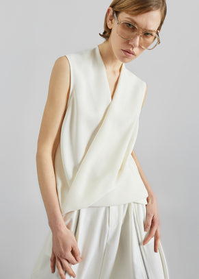 Beaufille Lewis Sleeveless Blouse - Porcelain