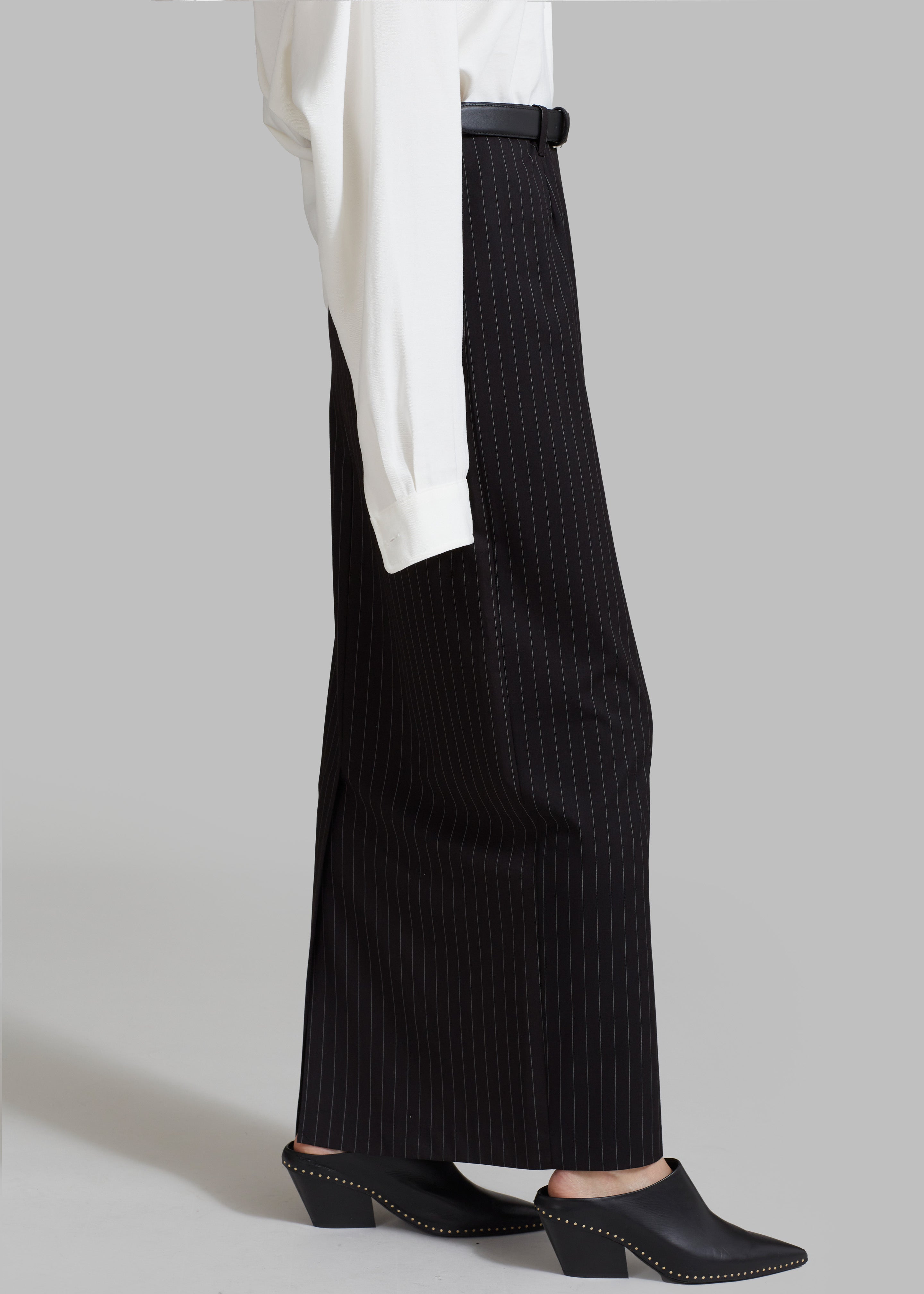 Becca Pencil Skirt - Black Pinstripe - 6