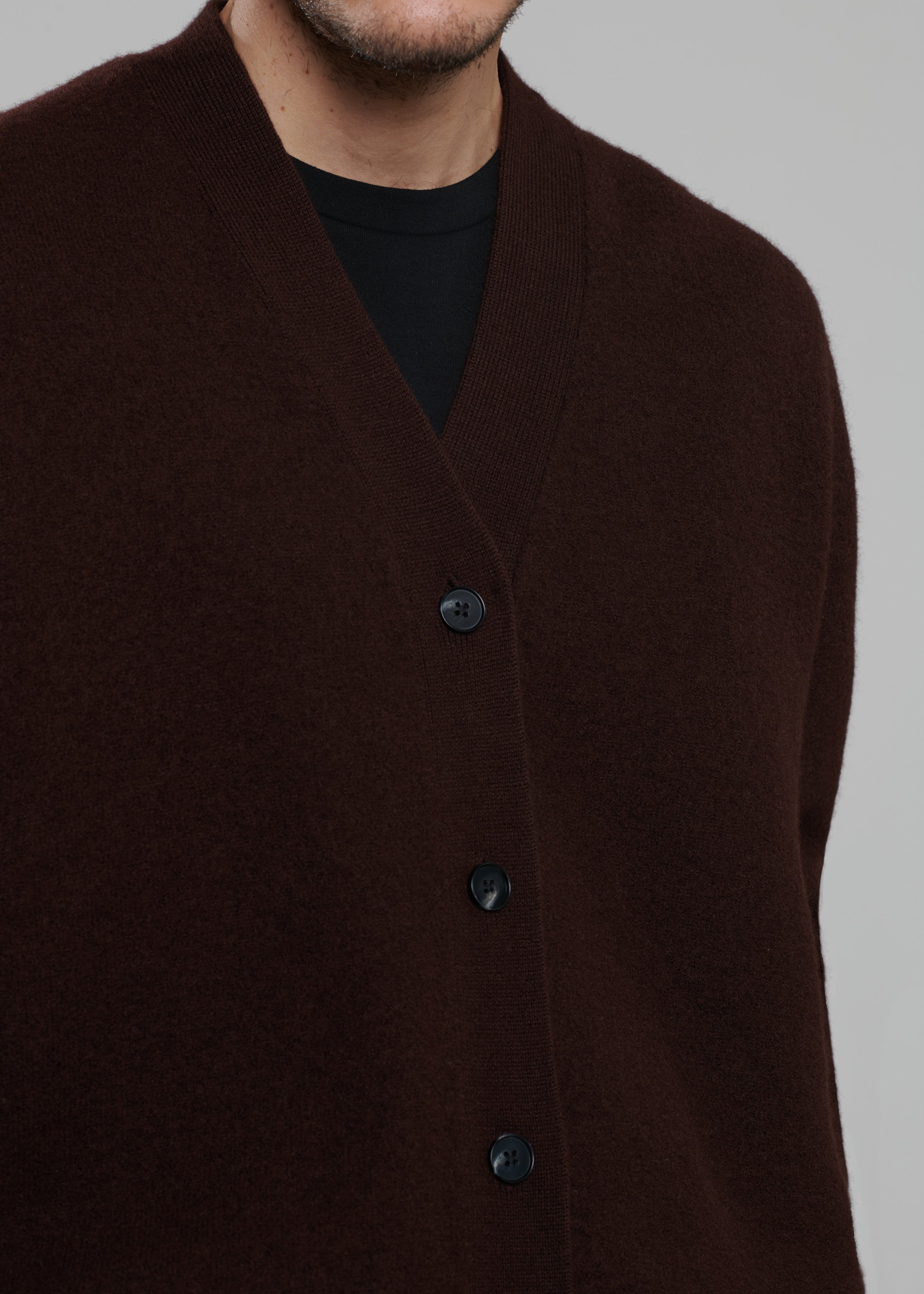 Beck Wool Cardigan - Chocolate Plum - 6