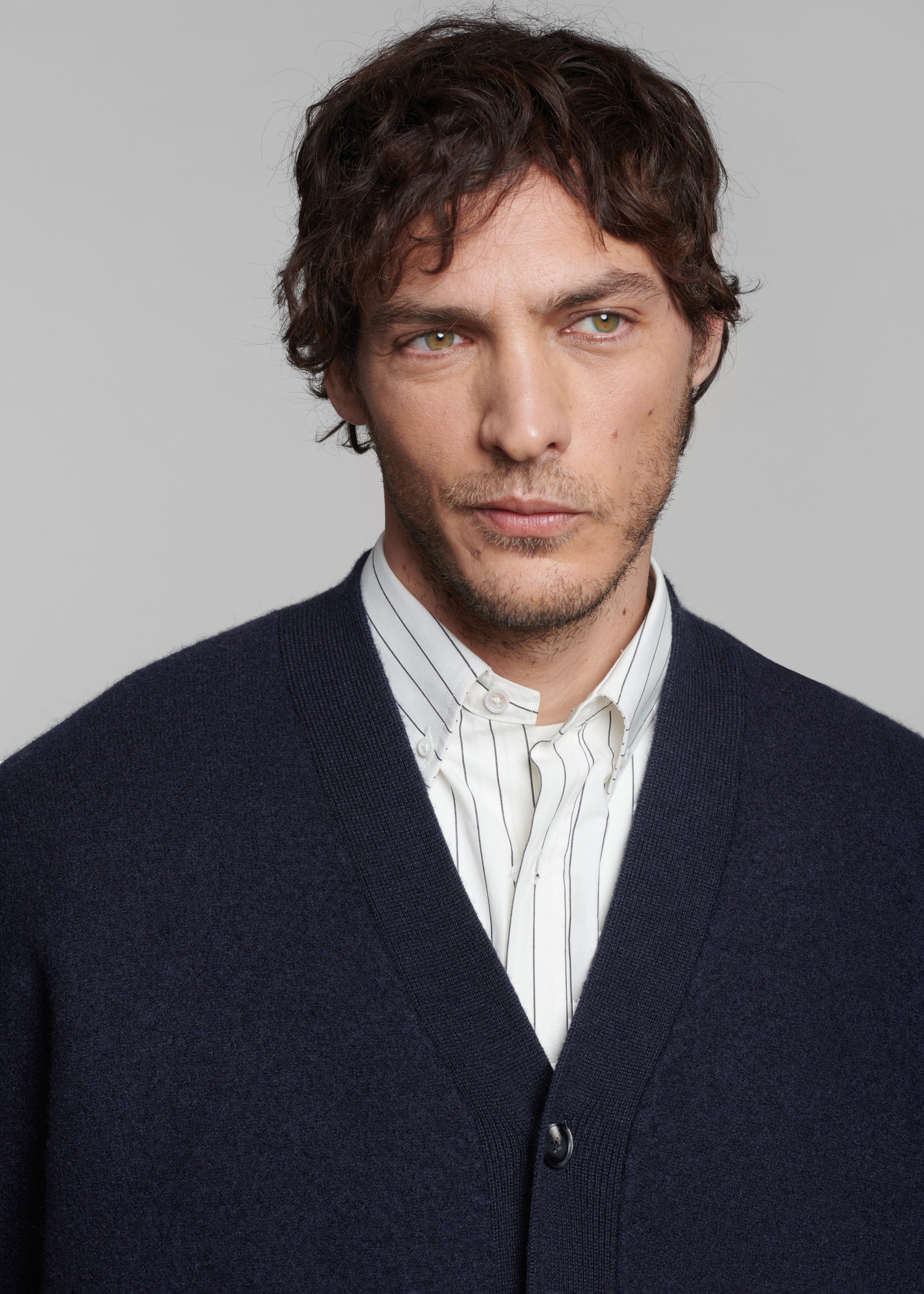 Beck Wool Cardigan - Navy – The Frankie Shop
